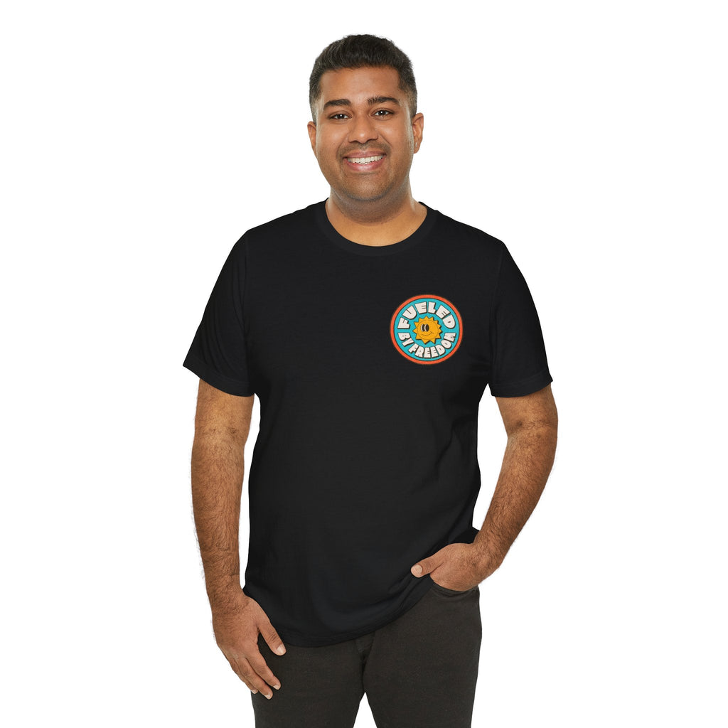 T-Shirt Fueled by Freedom Graphic Tee Printify