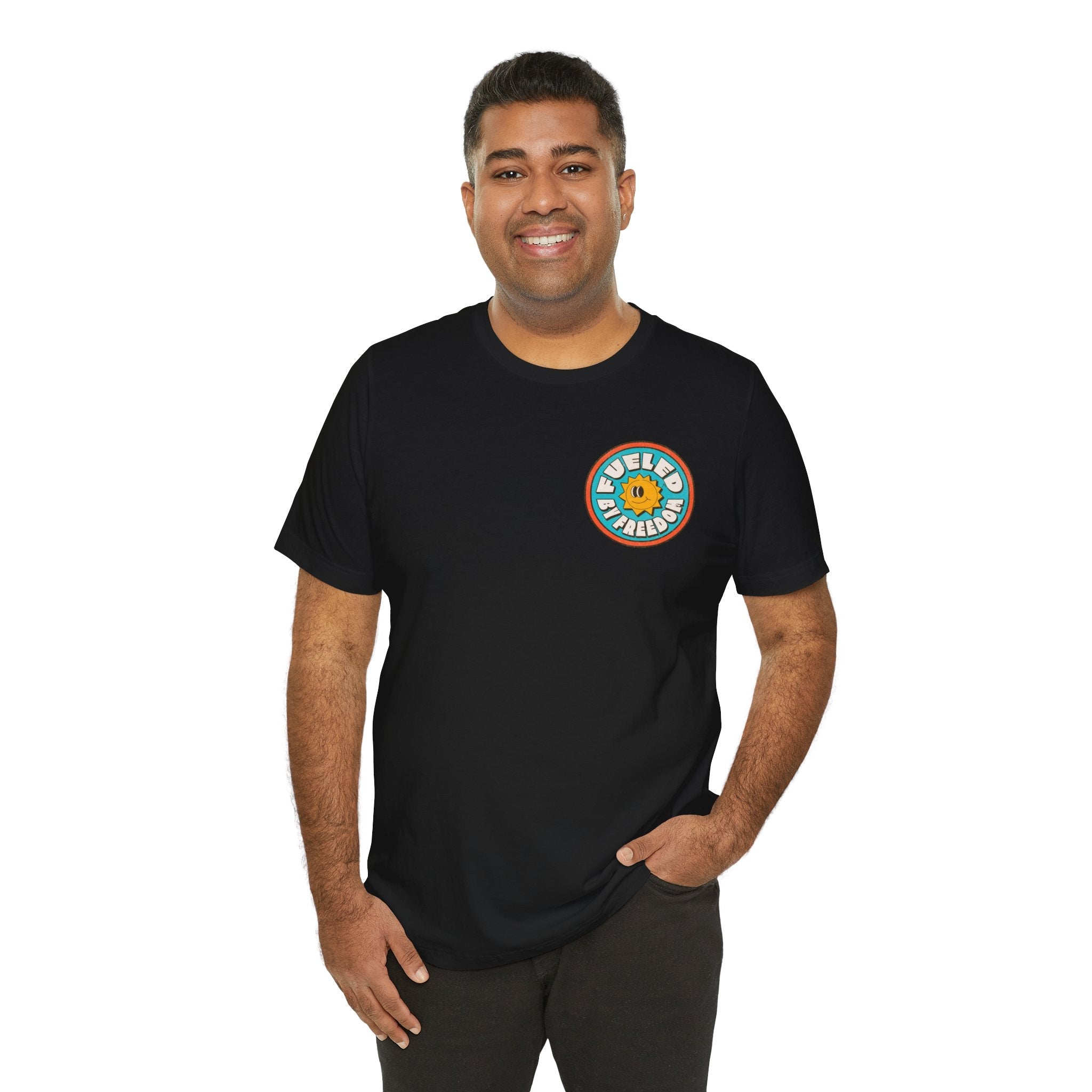T-Shirt Fueled by Freedom Graphic Tee Printify