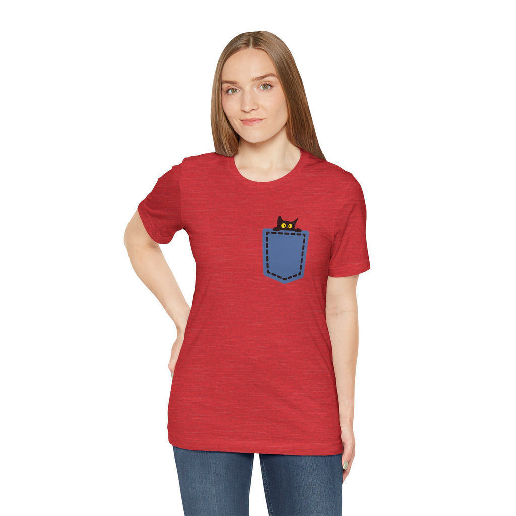 Cat Pocket Tee Boho Wear