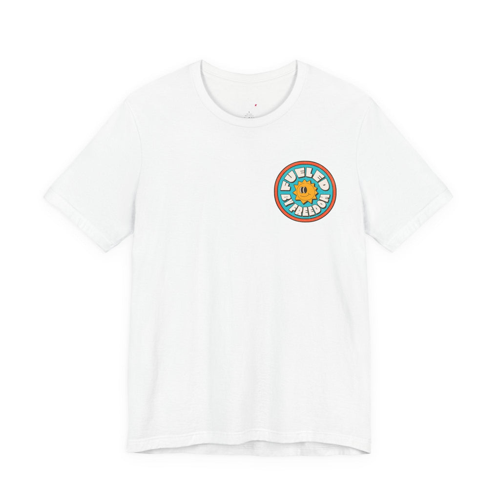 T-Shirt Fueled by Freedom Graphic Tee Printify