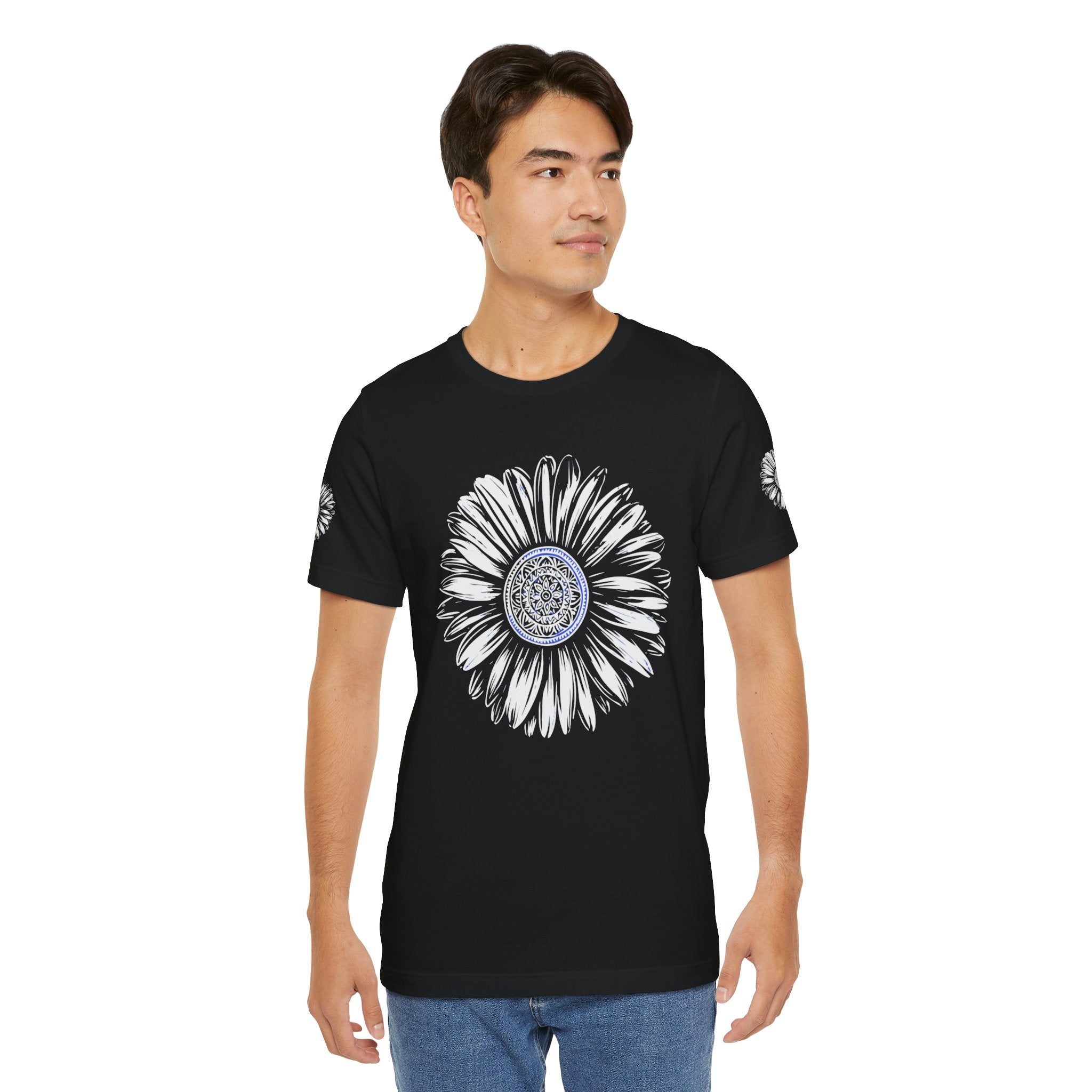 Boho Blue Mandala Tee Printify
