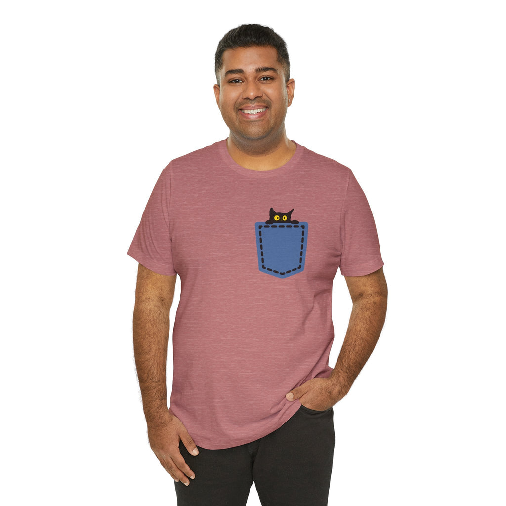 Cat Pocket Tee Boho Wear