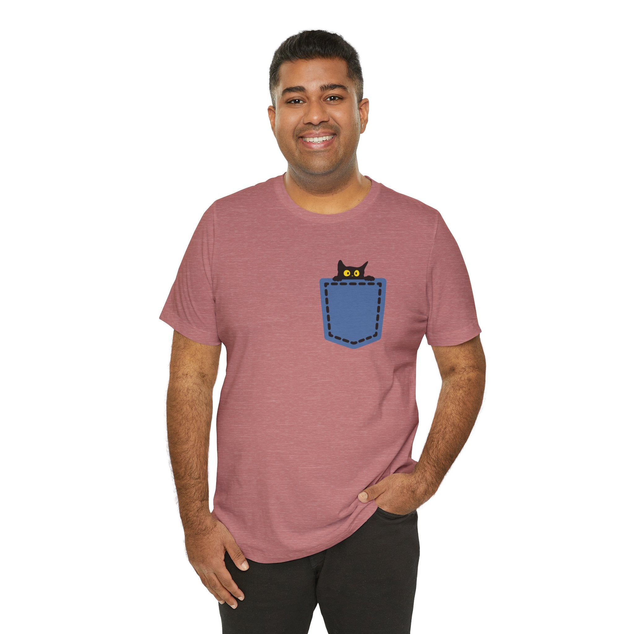 Cat Pocket Tee Boho Wear