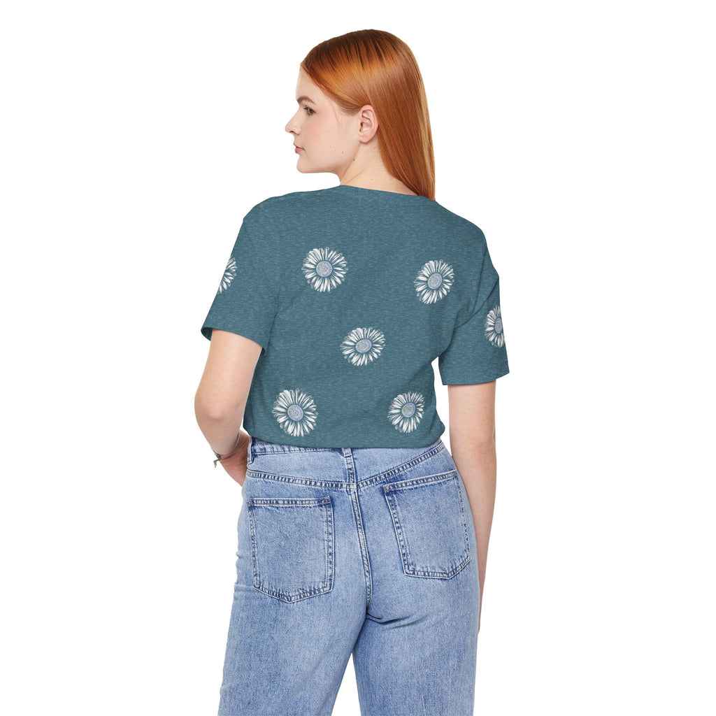 Boho Blue Mandala Tee Boho Wear