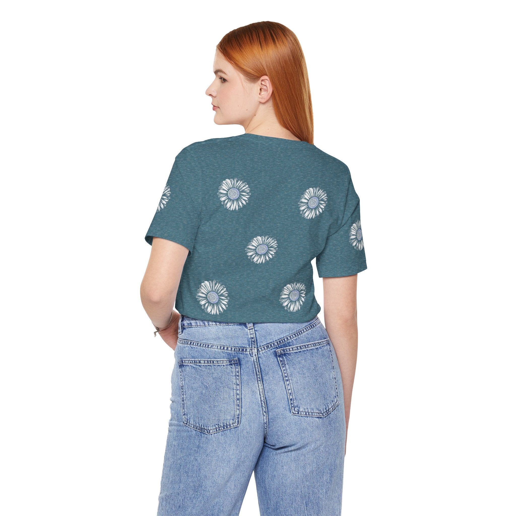 Boho Blue Mandala Tee Boho Wear