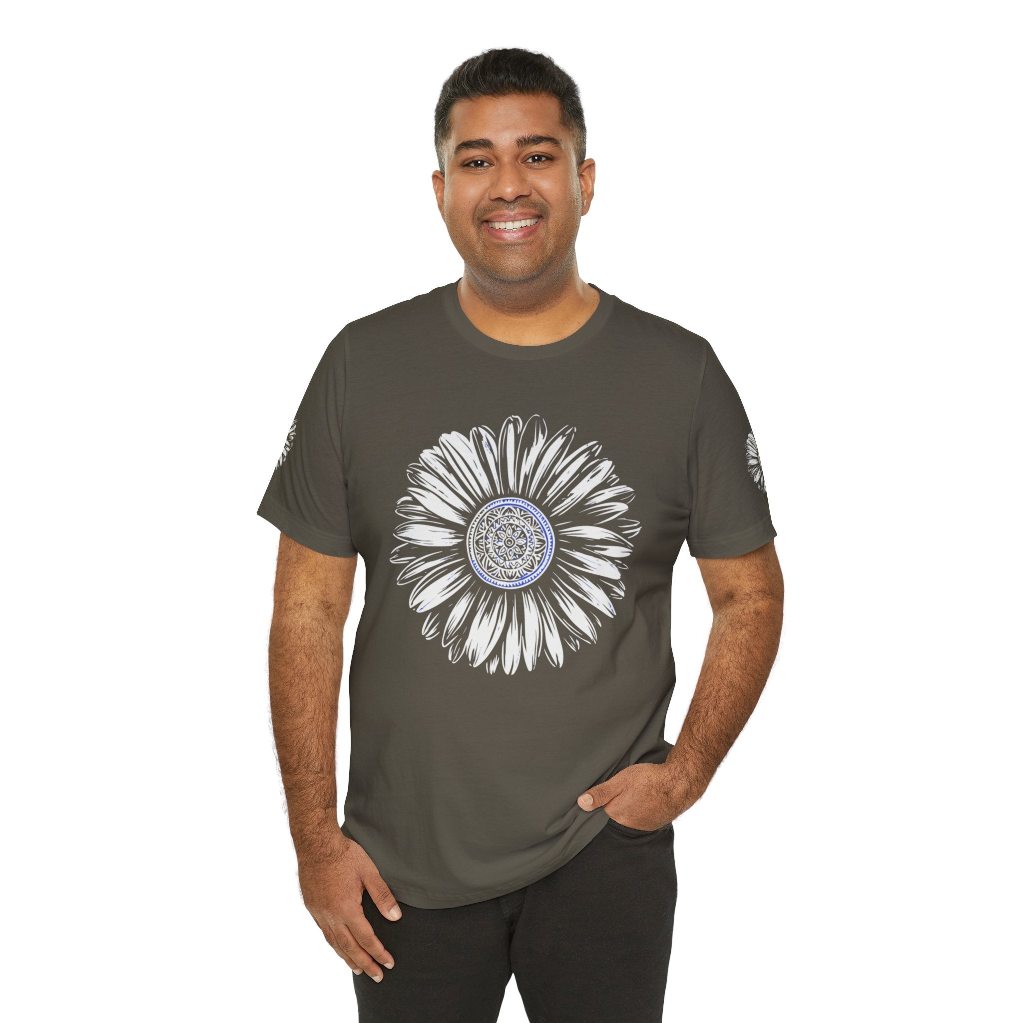 Boho Blue Mandala Tee Printify