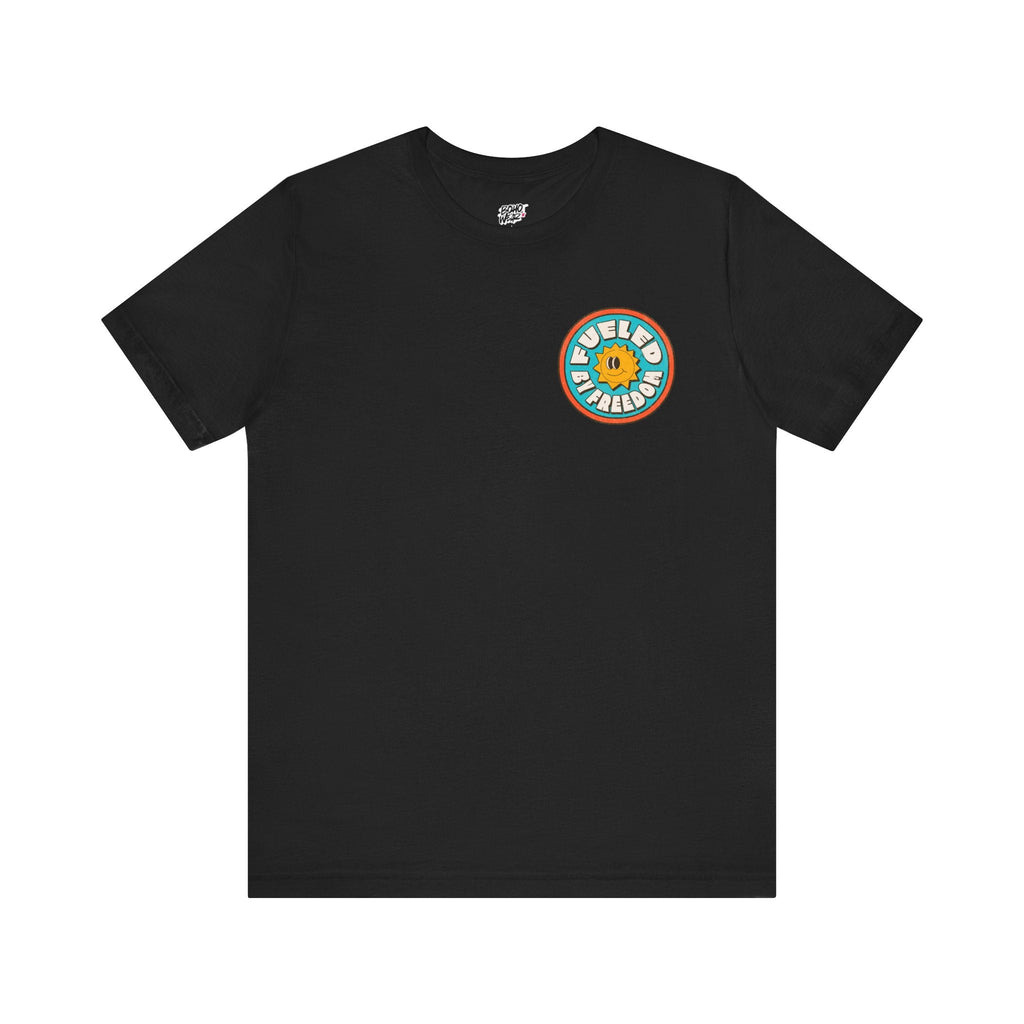 T-Shirt Fueled by Freedom Graphic Tee Printify