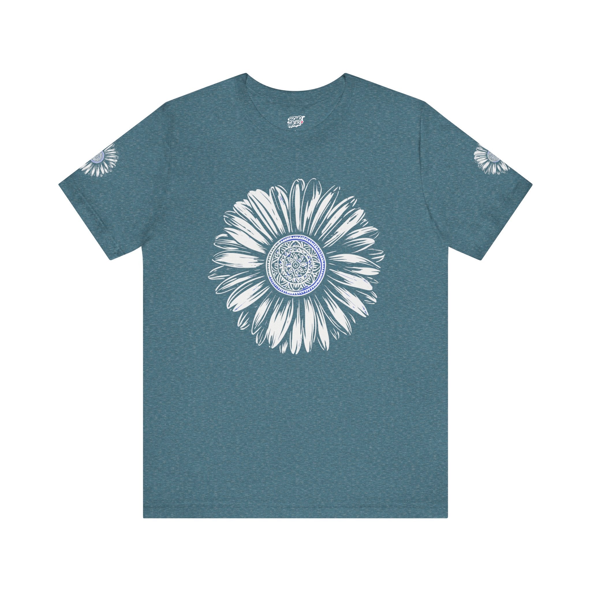 Boho Blue Mandala Tee Printify