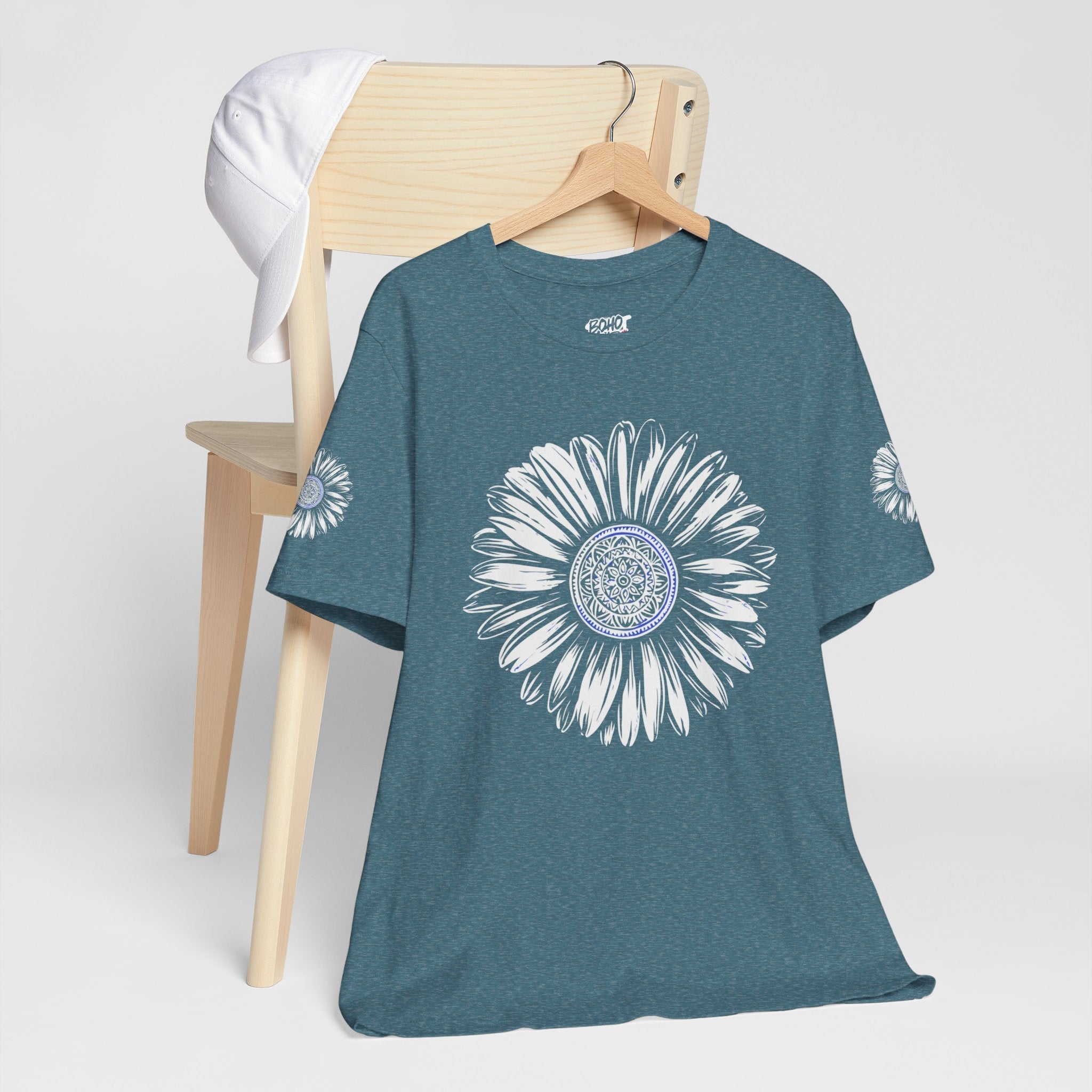 Boho Blue Mandala Tee Boho Wear