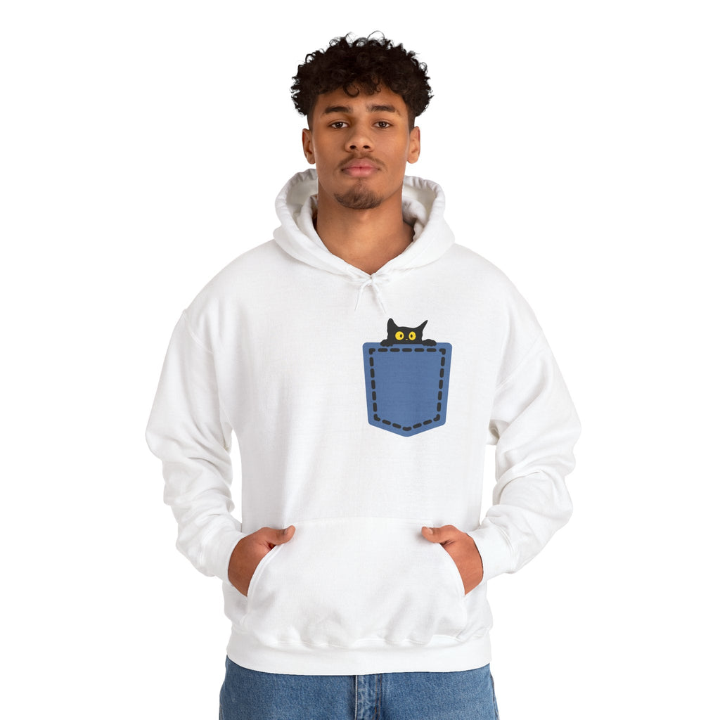 Cat Pocket Hoodie | Cute Cat Lover Gift, Unisex Printify