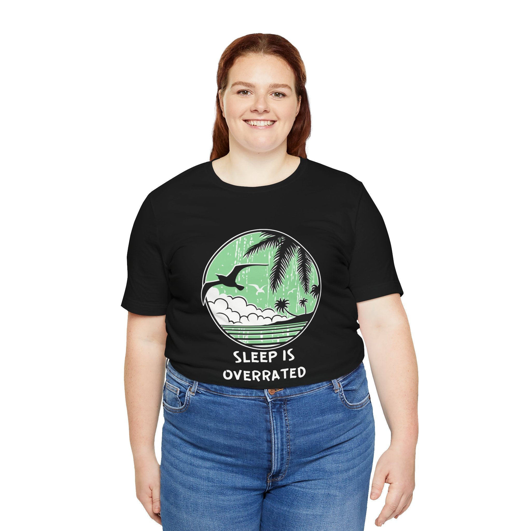 Sleepy Days Unisex Tee: Beach Lovers Printify