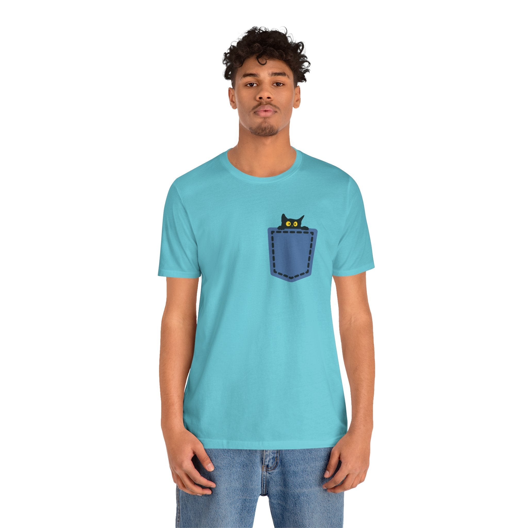 Cat Pocket Tee Boho Wear