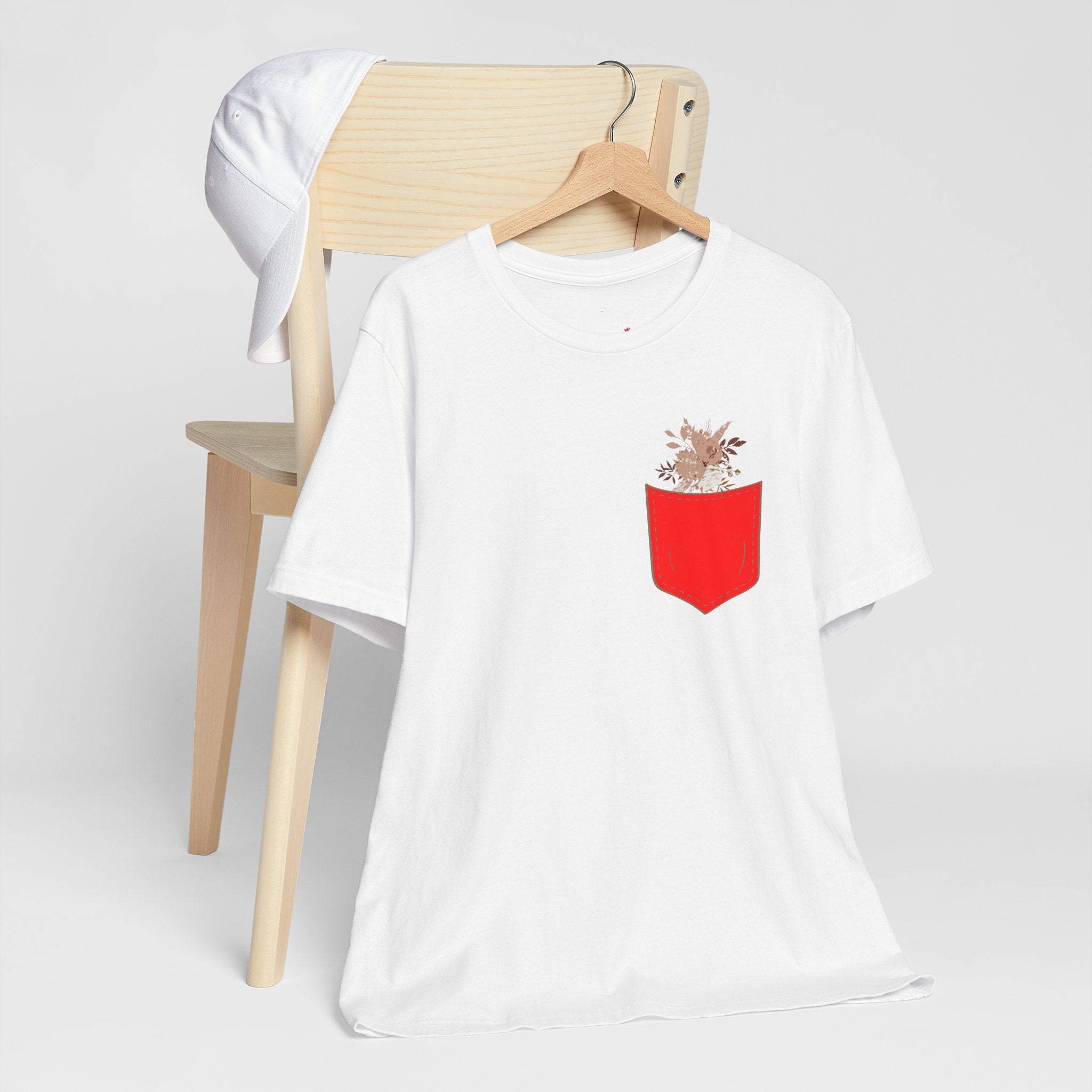 Pocket and Dry Flowers Tee Printify