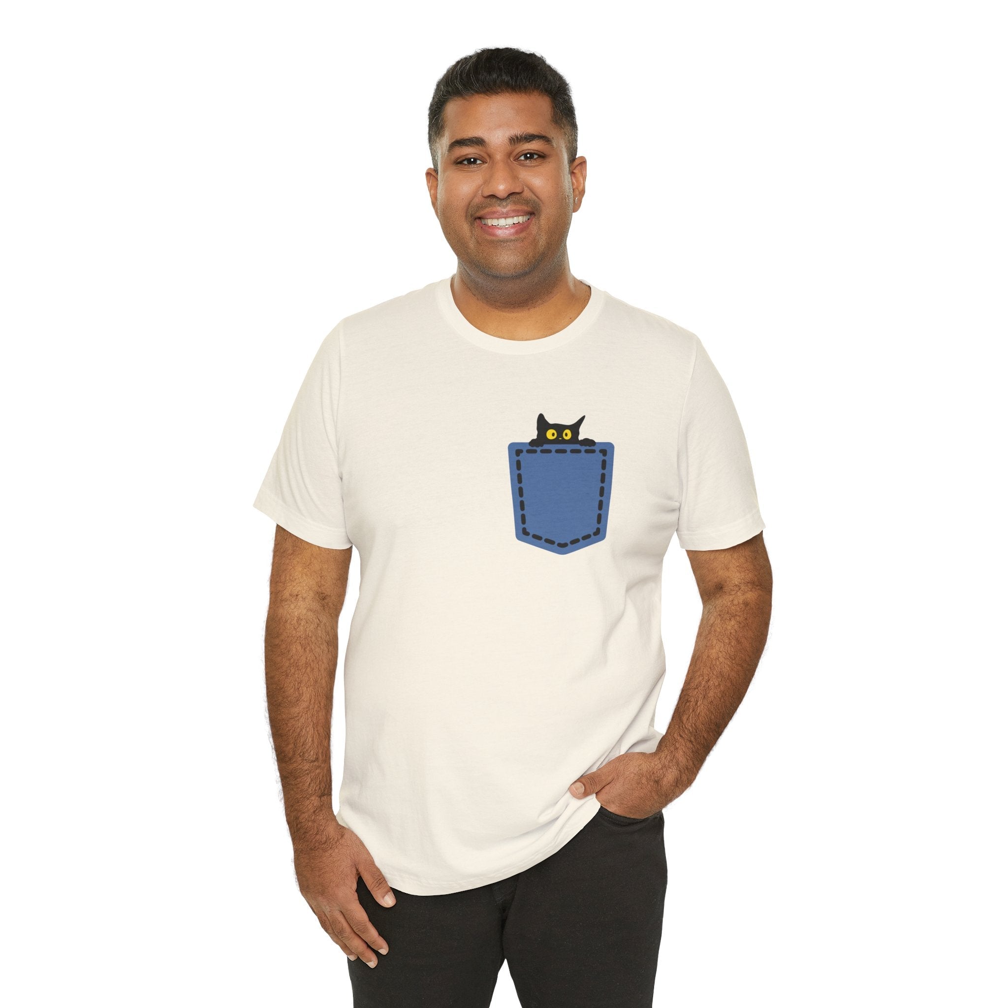 Cat Pocket Tee Boho Wear