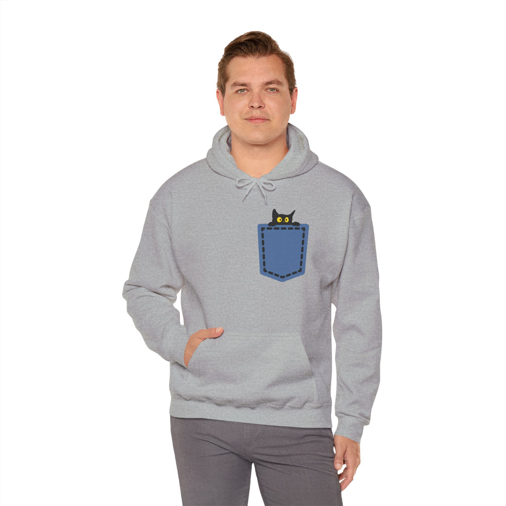 Cat Pocket Hoodie | Cute Cat Lover Gift, Unisex Printify