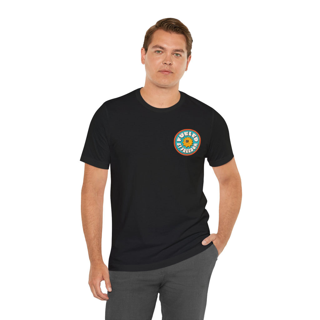 T-Shirt Fueled by Freedom Graphic Tee Printify