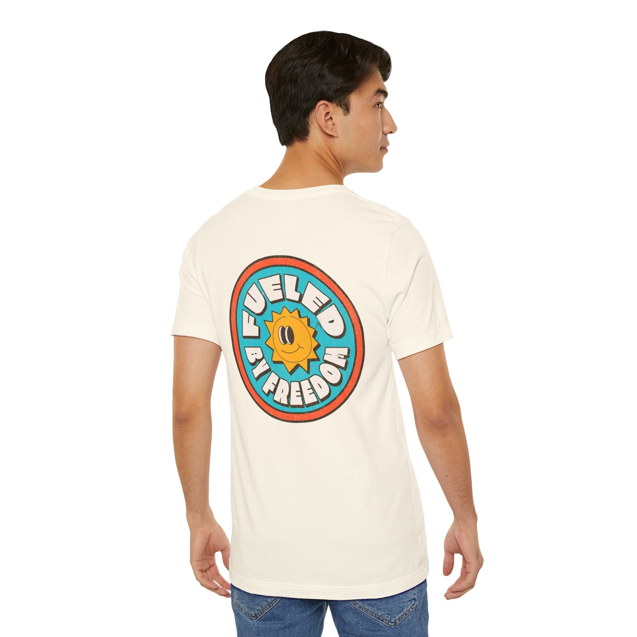 T-Shirt Fueled by Freedom Graphic Tee Printify