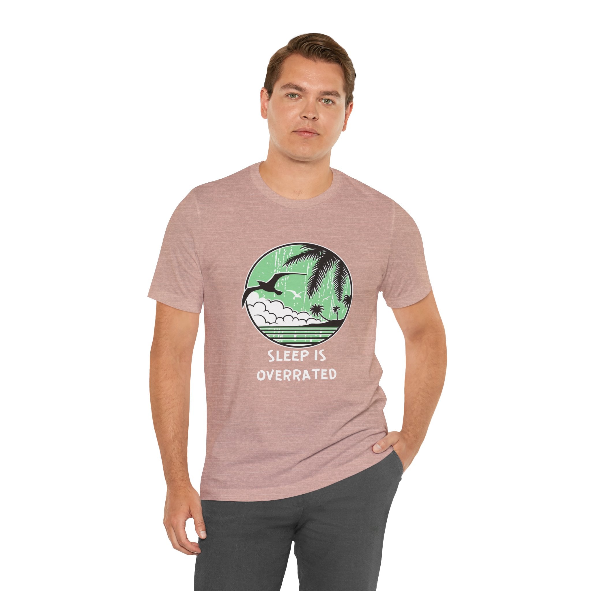 Sleepy Days Unisex Tee: Beach Lovers Printify