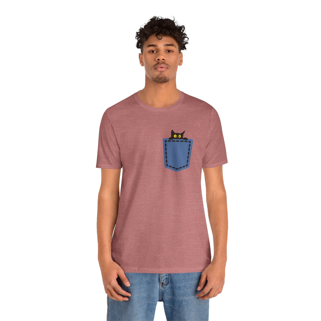 Cat Pocket Tee Boho Wear