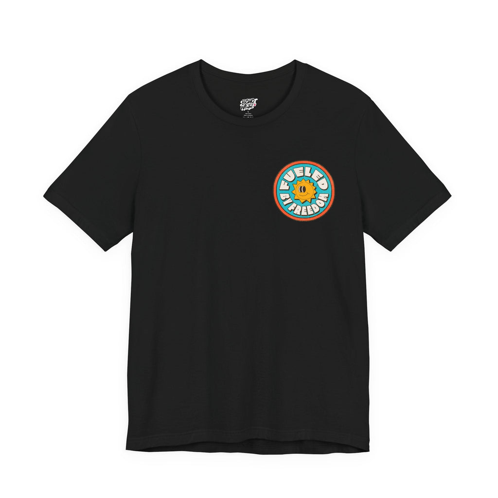 T-Shirt Fueled by Freedom Graphic Tee Printify
