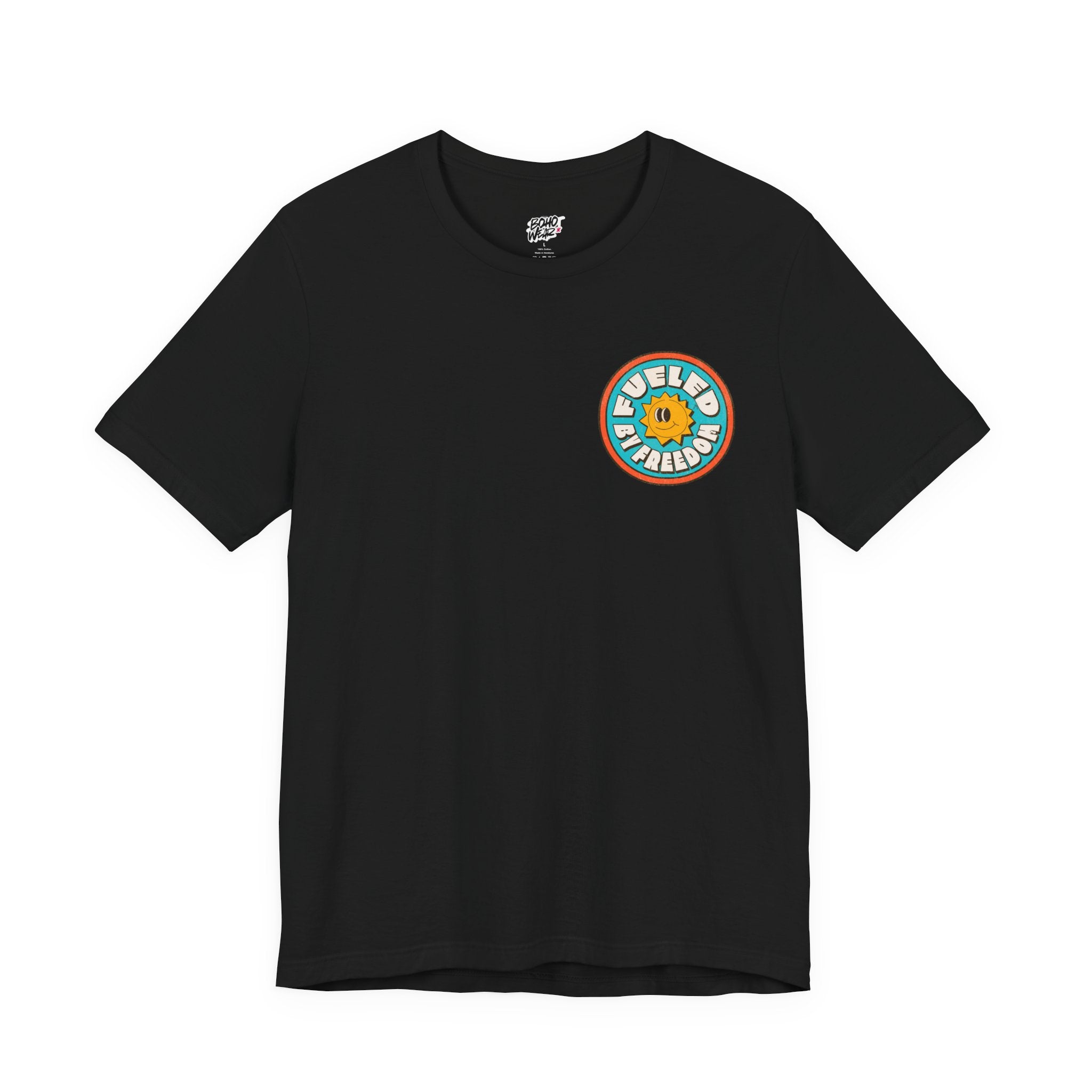 T-Shirt Fueled by Freedom Graphic Tee Printify