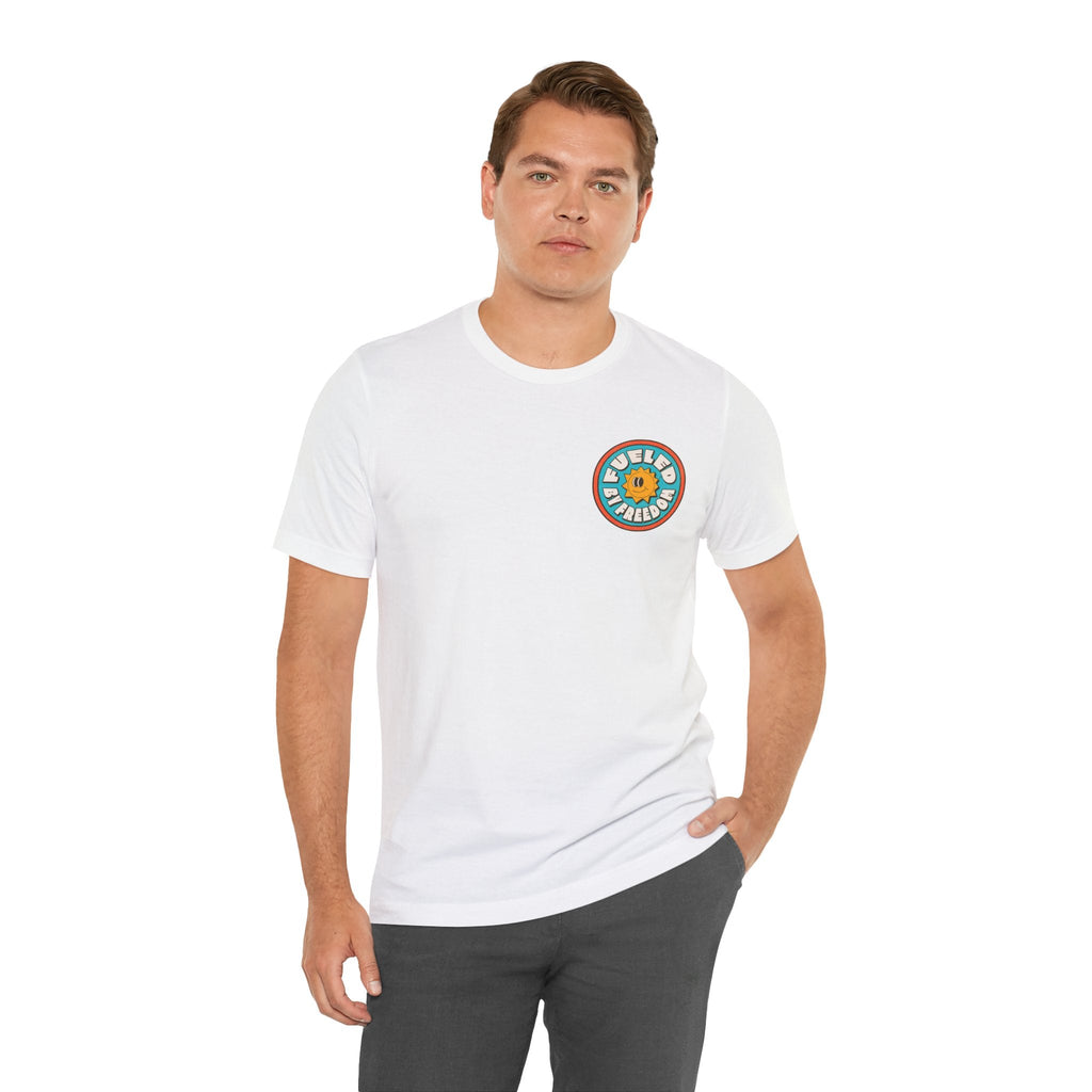 T-Shirt Fueled by Freedom Graphic Tee Printify