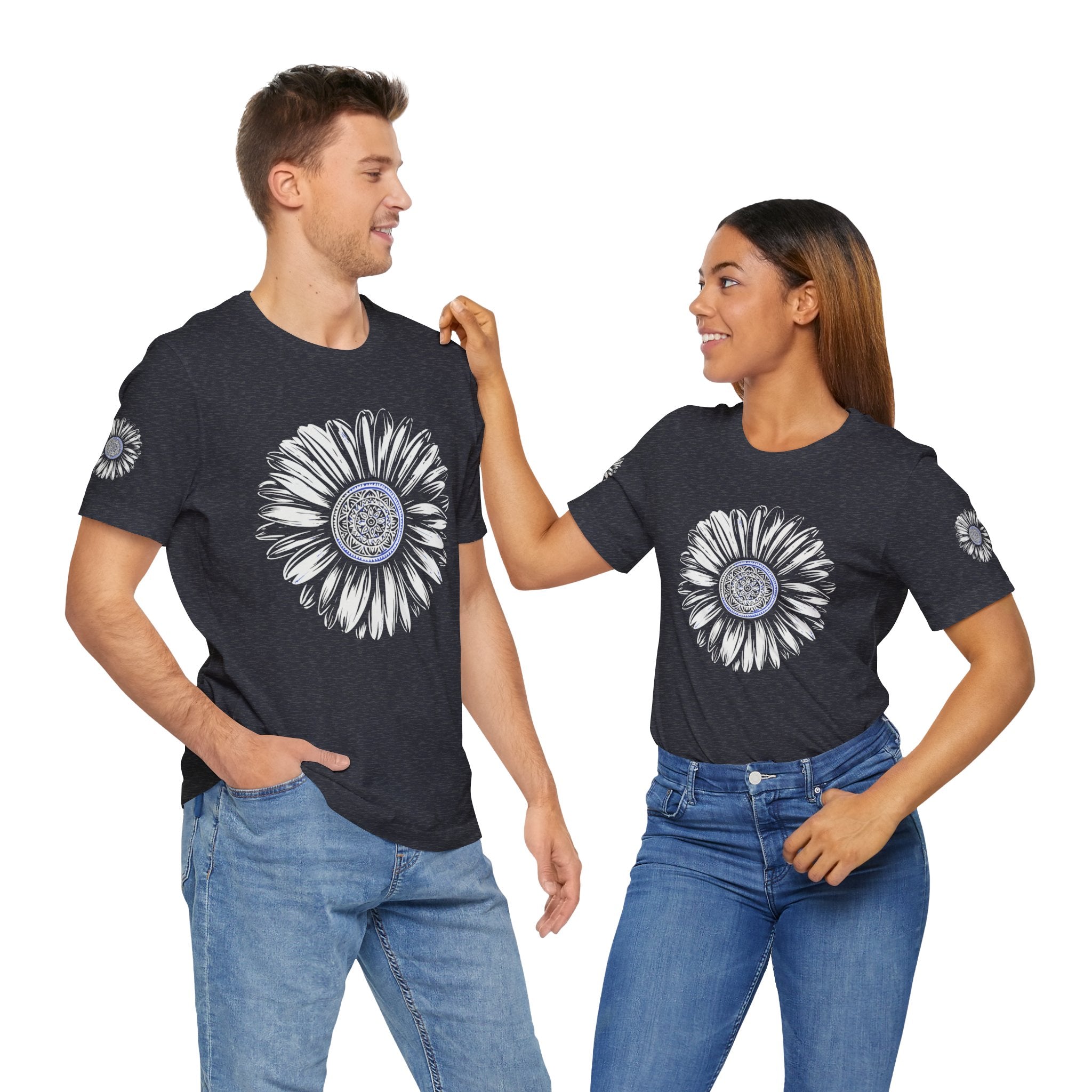 Boho Blue Mandala Tee Boho Wear