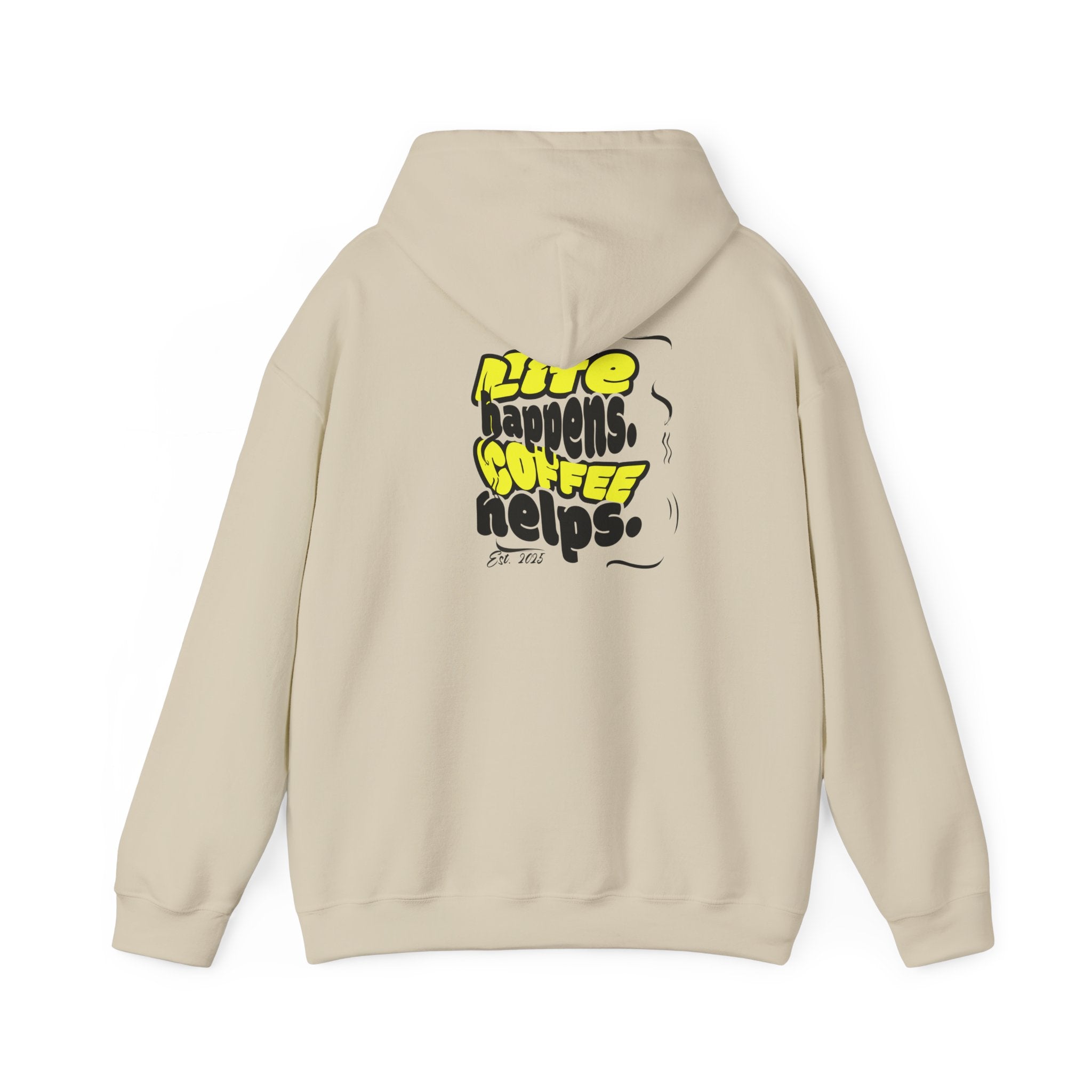 Coffee Helps Hoodie Printify