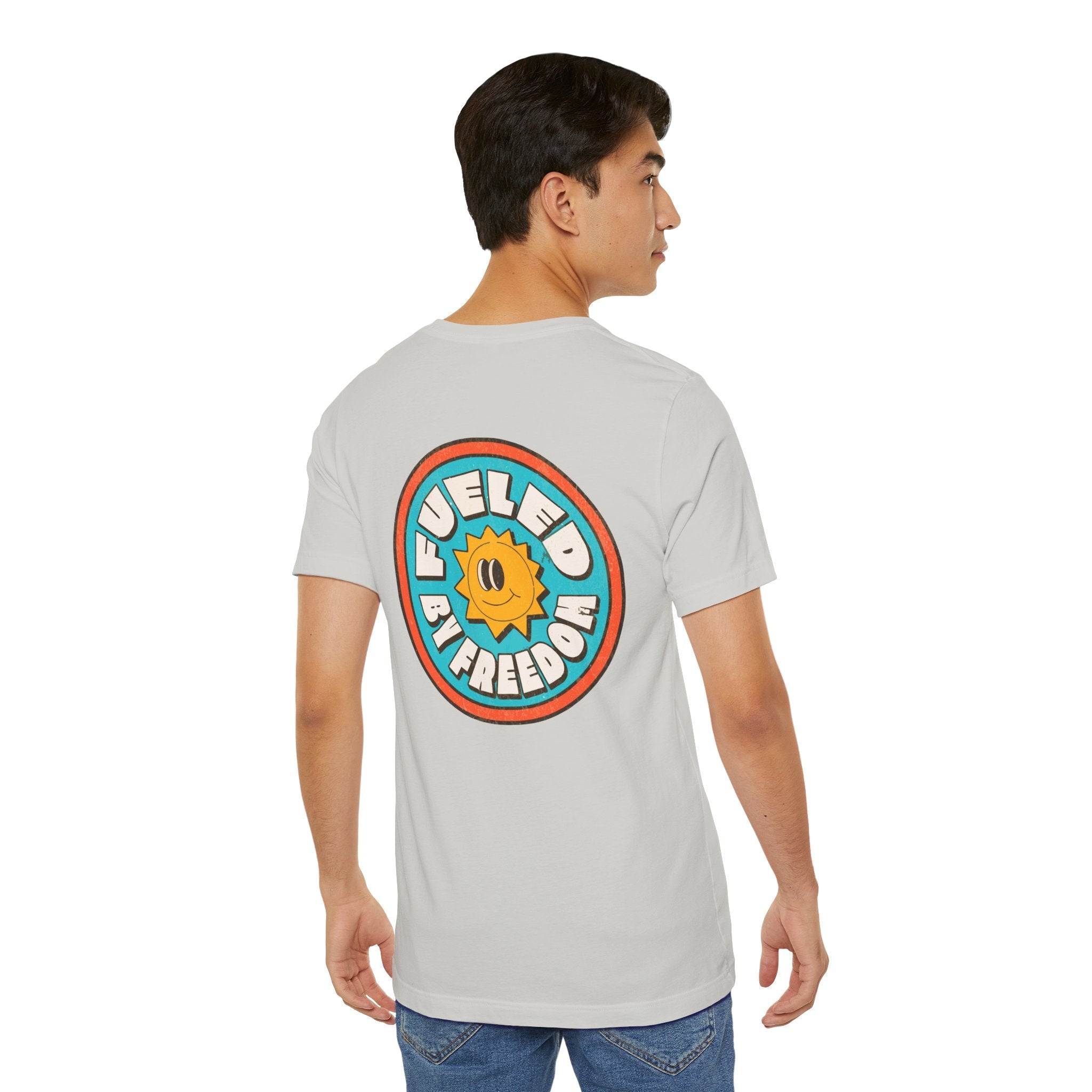 T-Shirt Fueled by Freedom Graphic Tee Printify