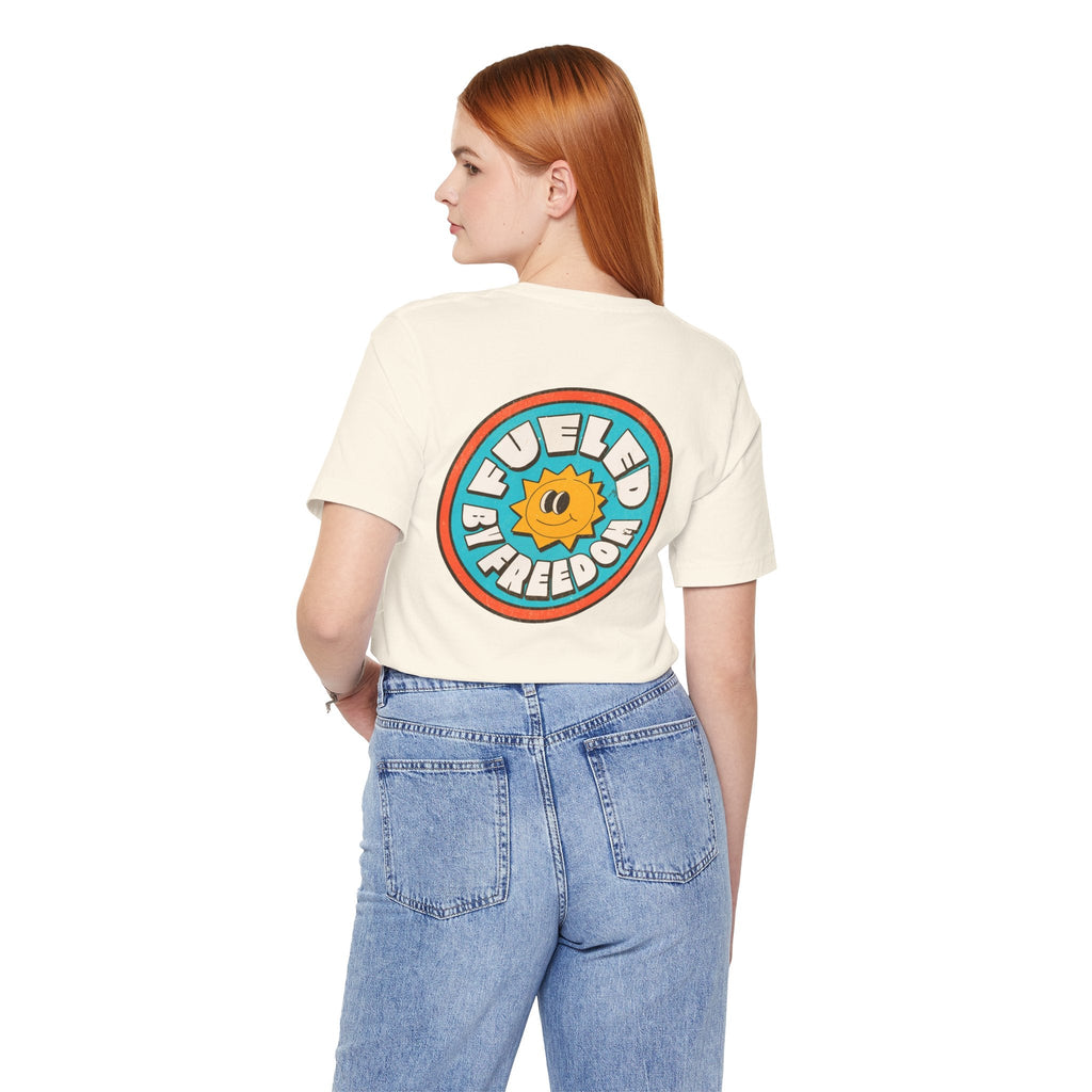 T-Shirt Fueled by Freedom Graphic Tee Printify
