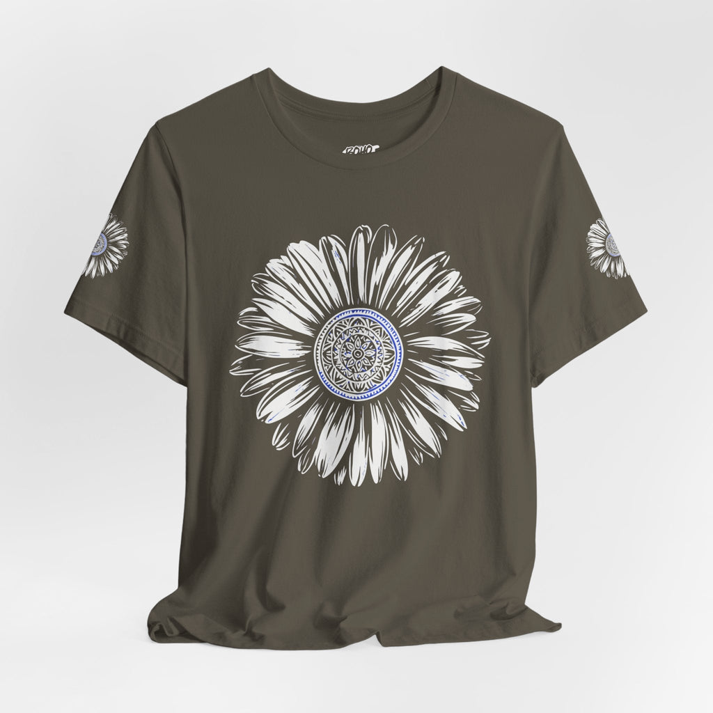 Boho Blue Mandala Tee Printify