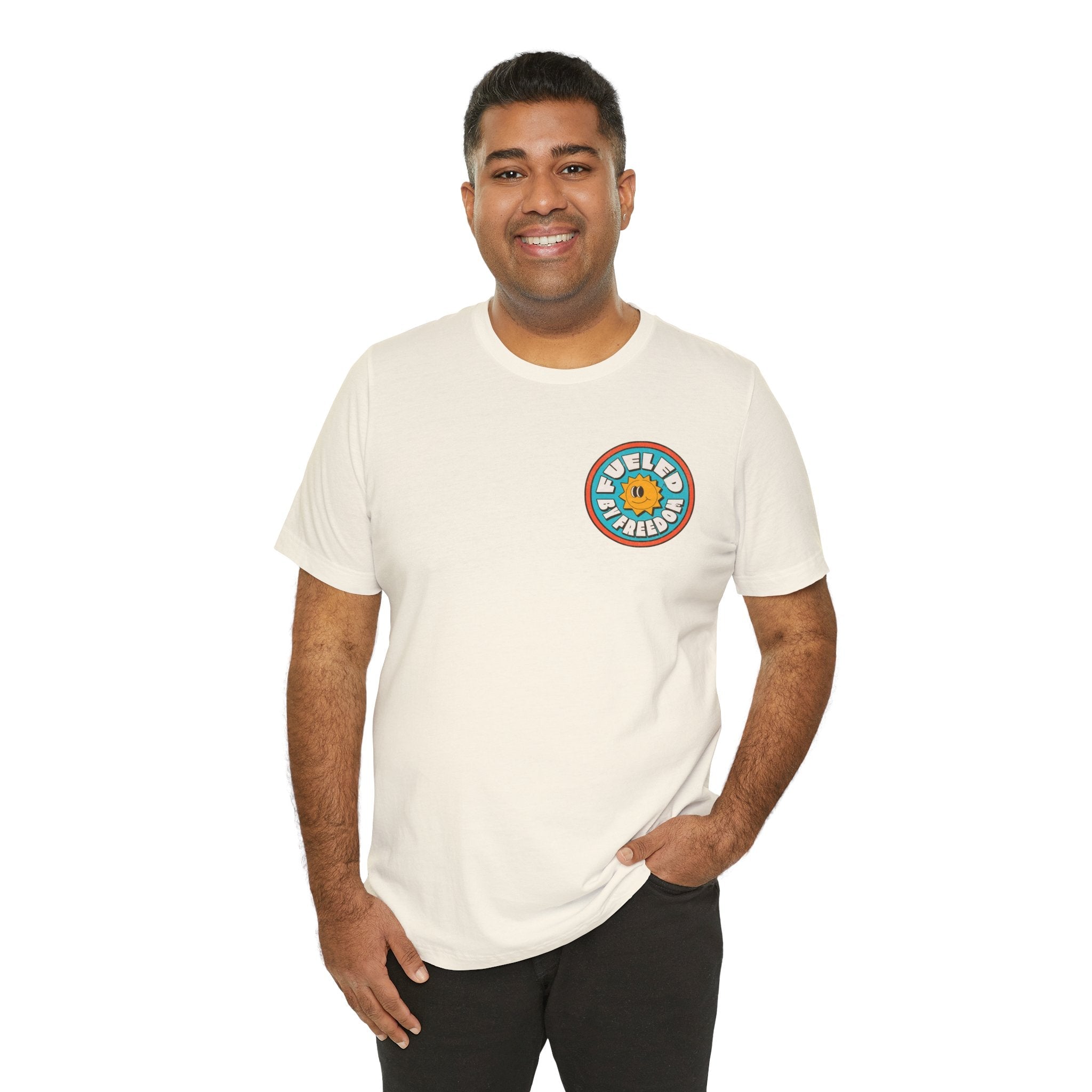T-Shirt Fueled by Freedom Graphic Tee Printify