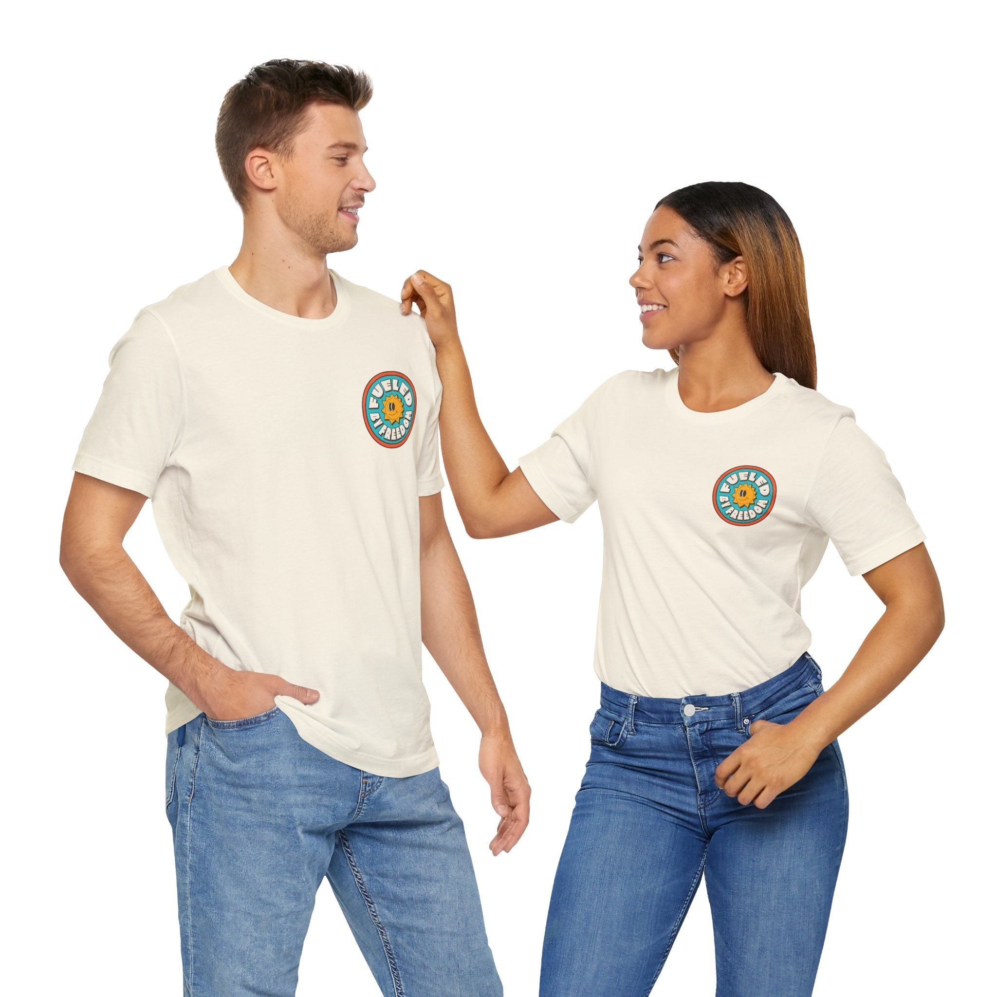 T-Shirt Fueled by Freedom Graphic Tee Printify
