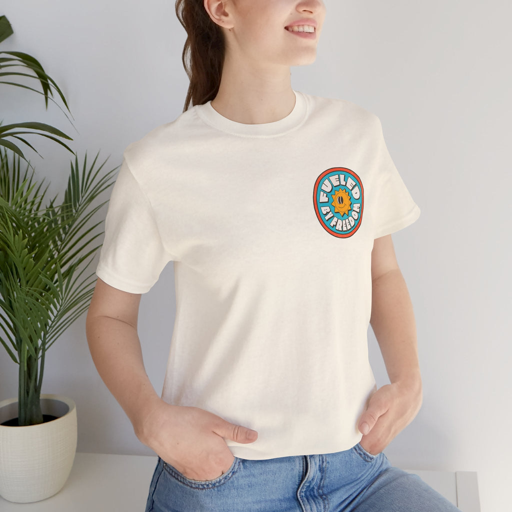 T-Shirt Fueled by Freedom Graphic Tee Printify