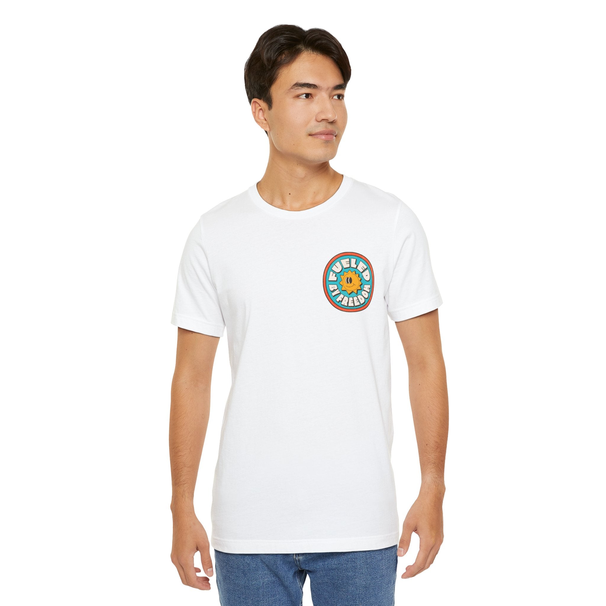 T-Shirt Fueled by Freedom Graphic Tee Printify