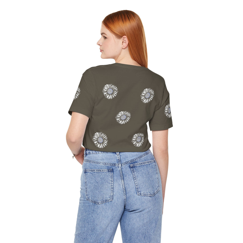 Boho Blue Mandala Tee Printify
