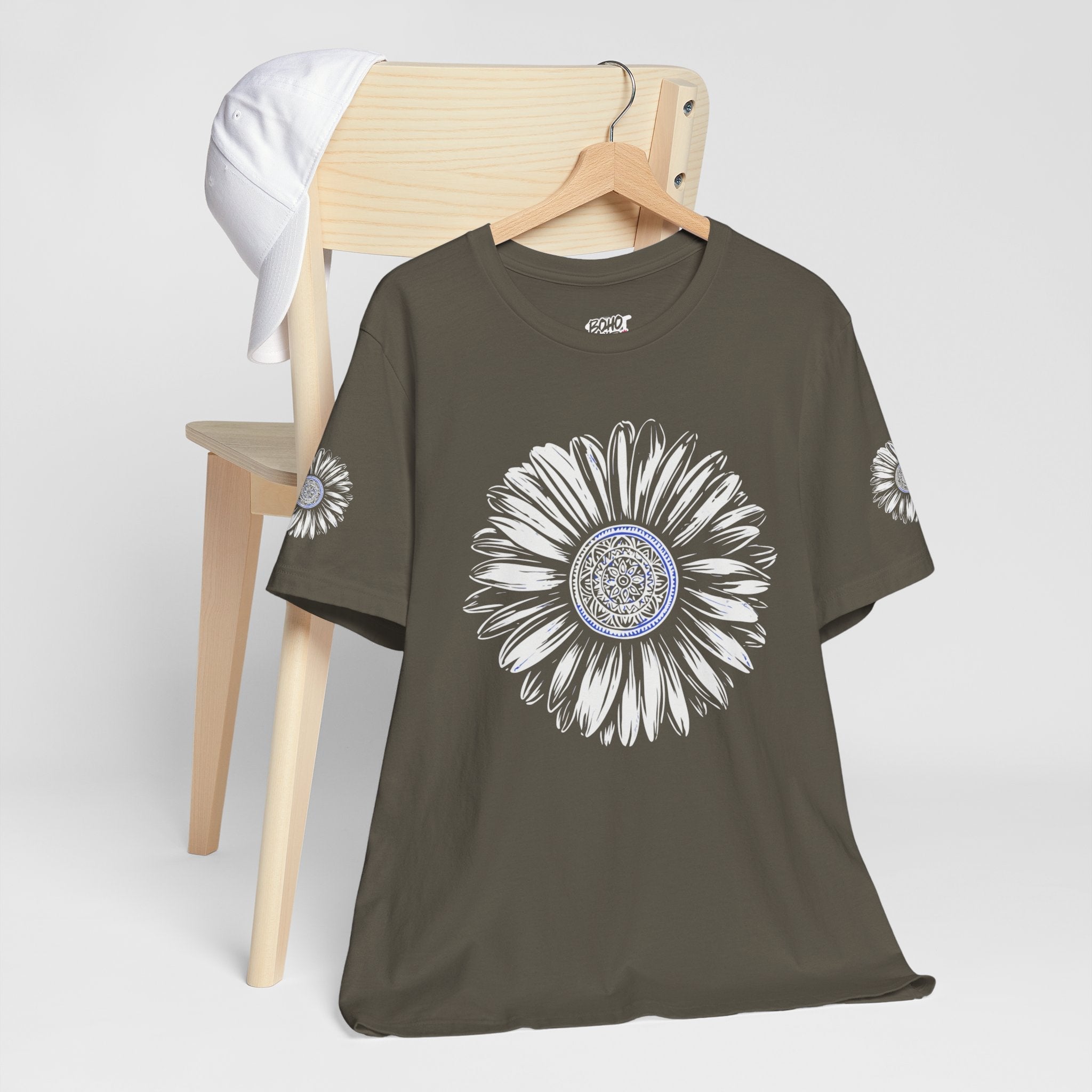 Boho Blue Mandala Tee Printify
