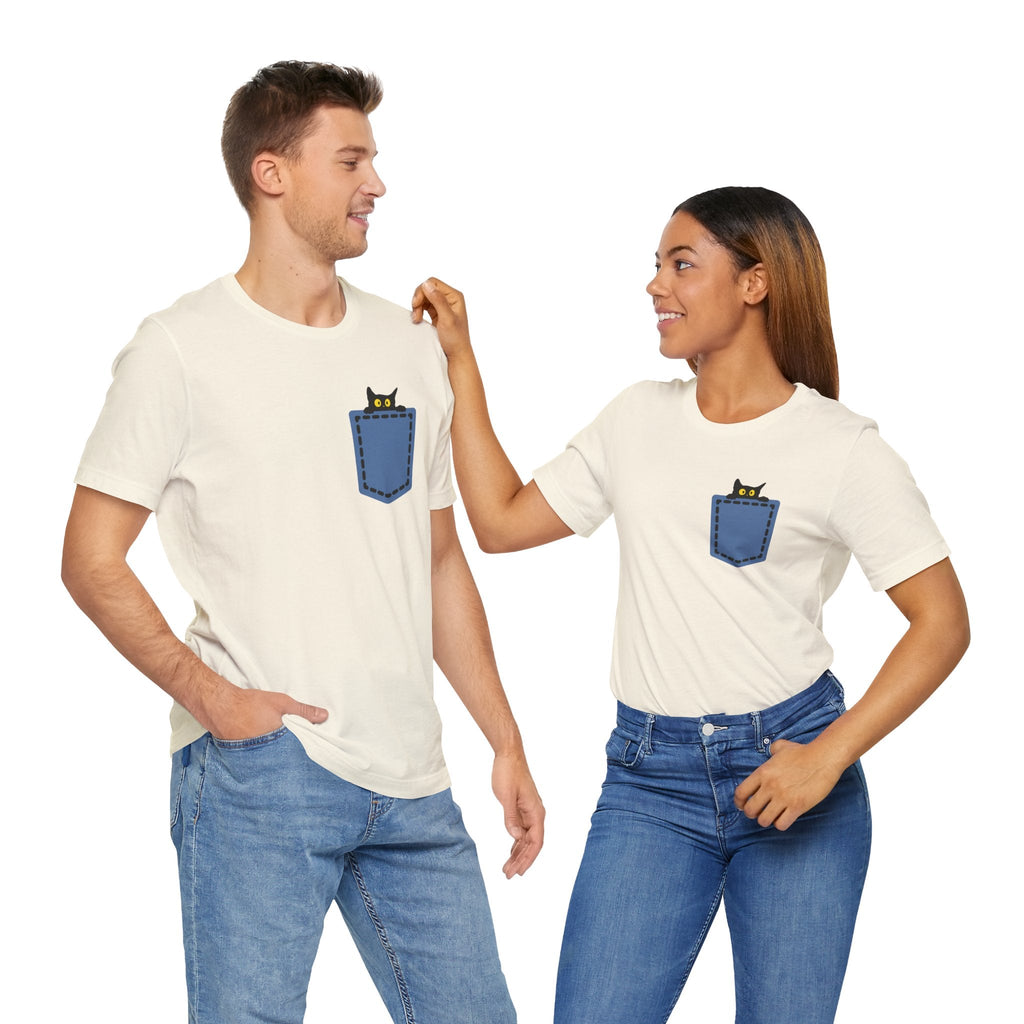Cat Pocket Tee Boho Wear