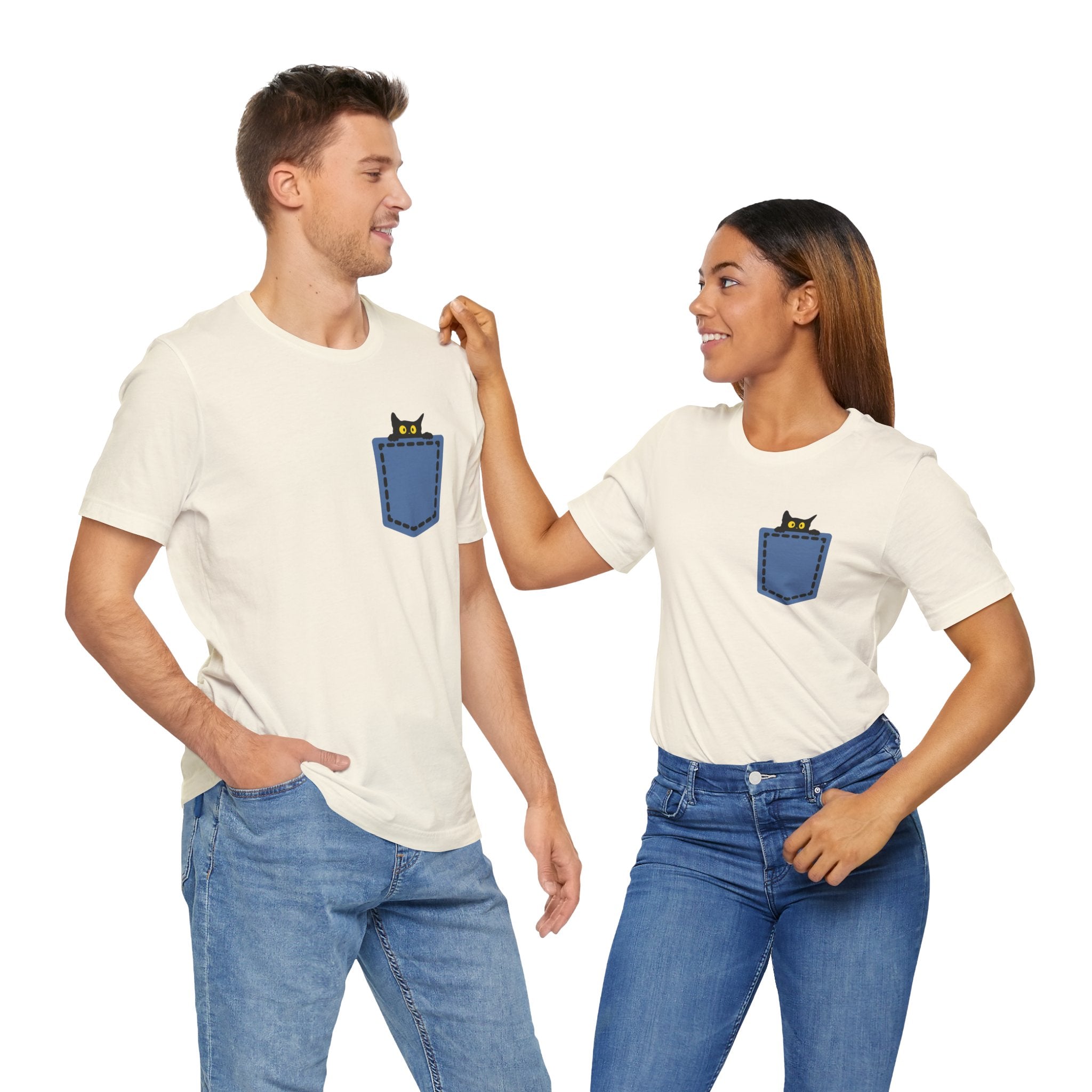 Cat Pocket Tee Boho Wear