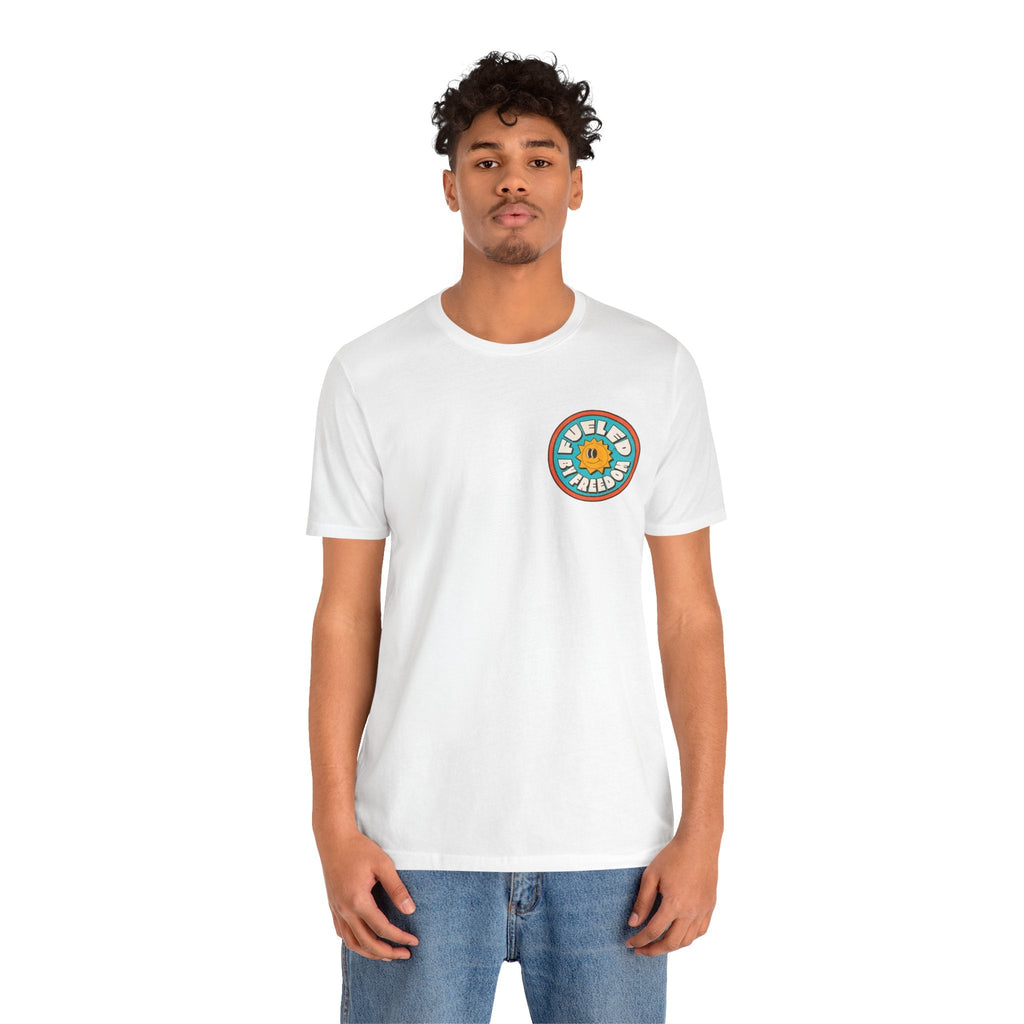 T-Shirt Fueled by Freedom Graphic Tee Printify