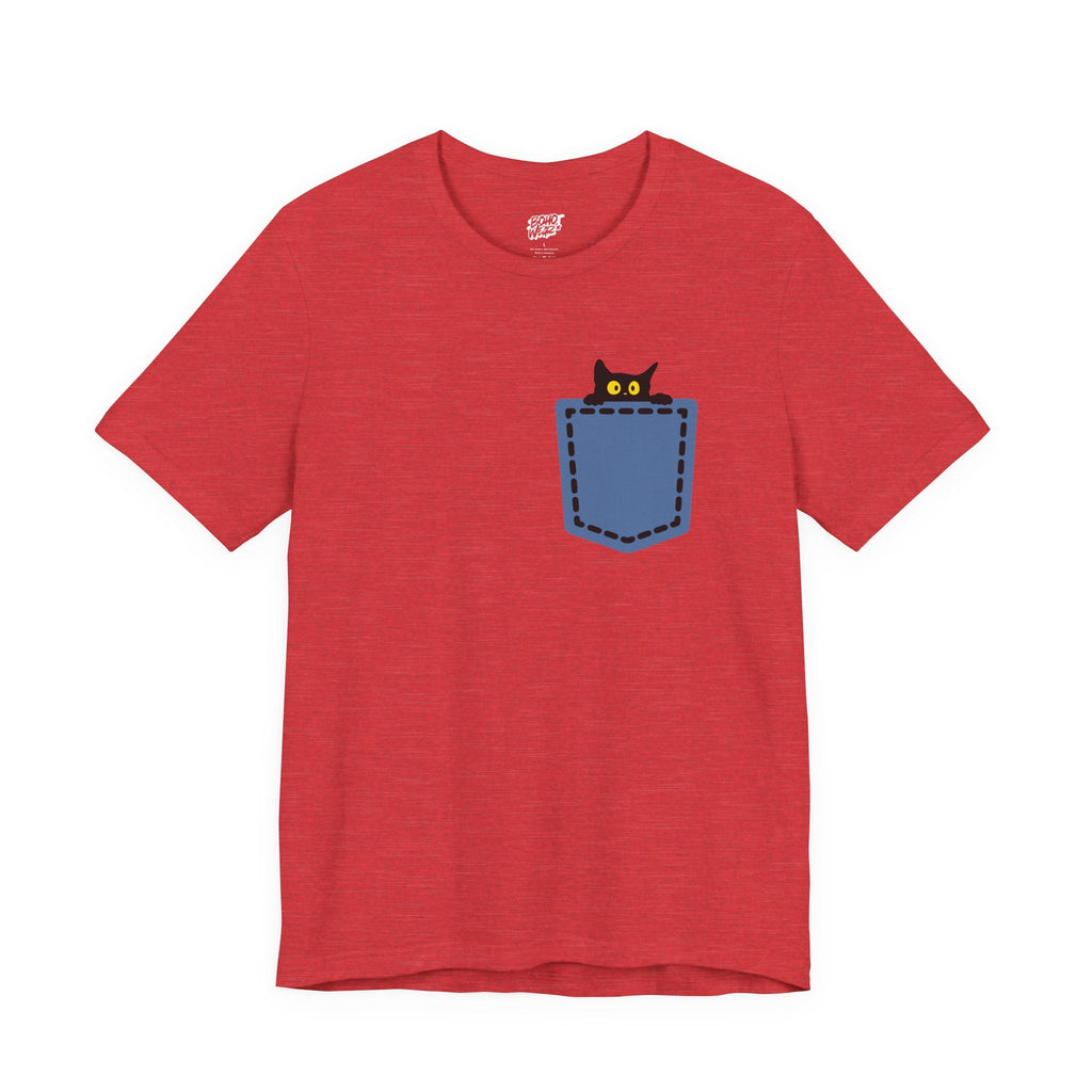 Cat Pocket Tee Boho Wear
