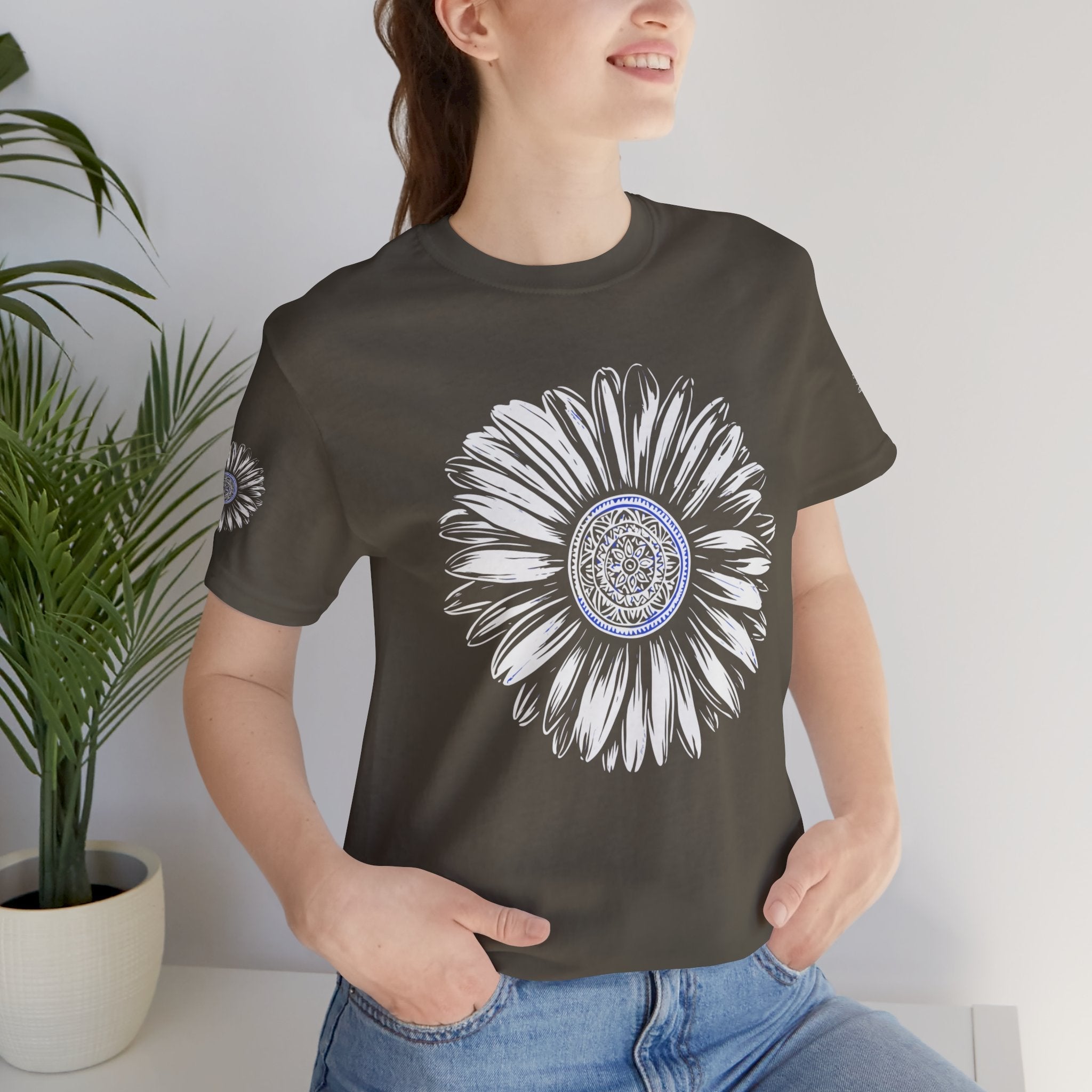 Boho Blue Mandala Tee Printify