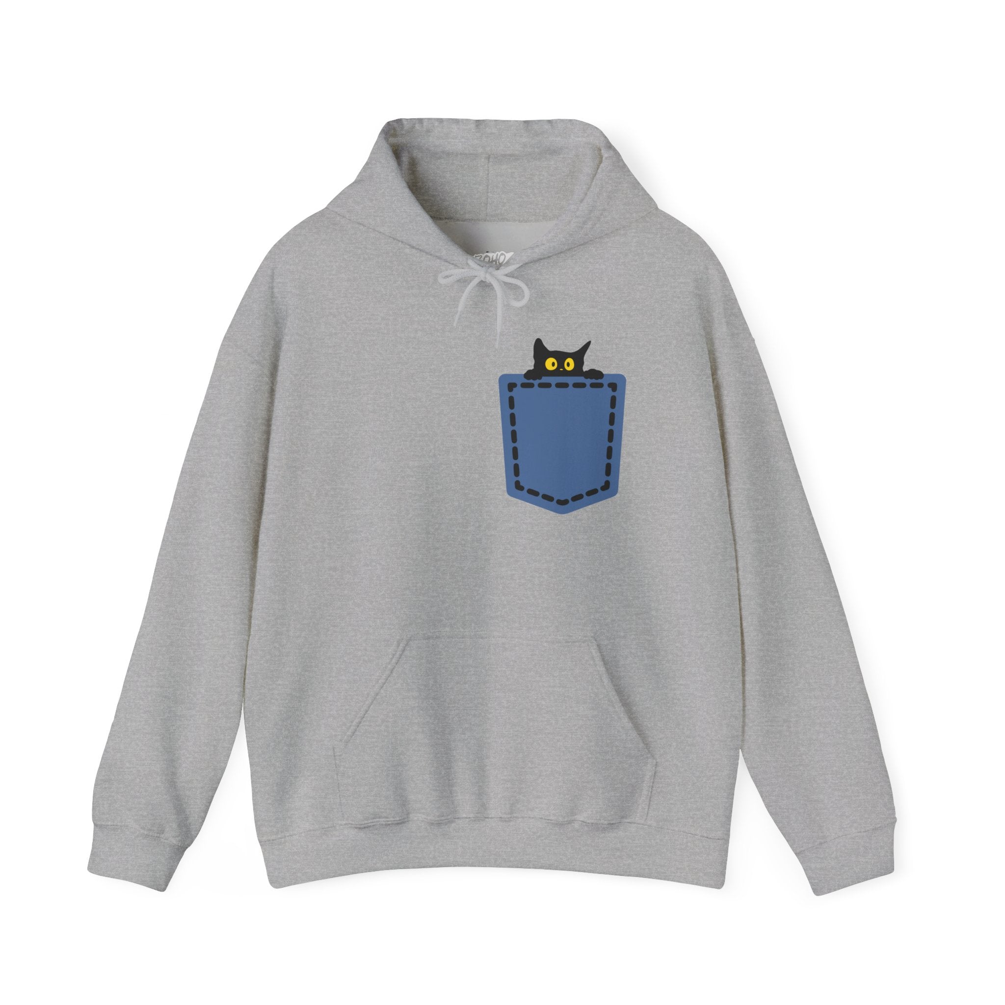 Cat Pocket Hoodie | Cute Cat Lover Gift, Unisex Printify