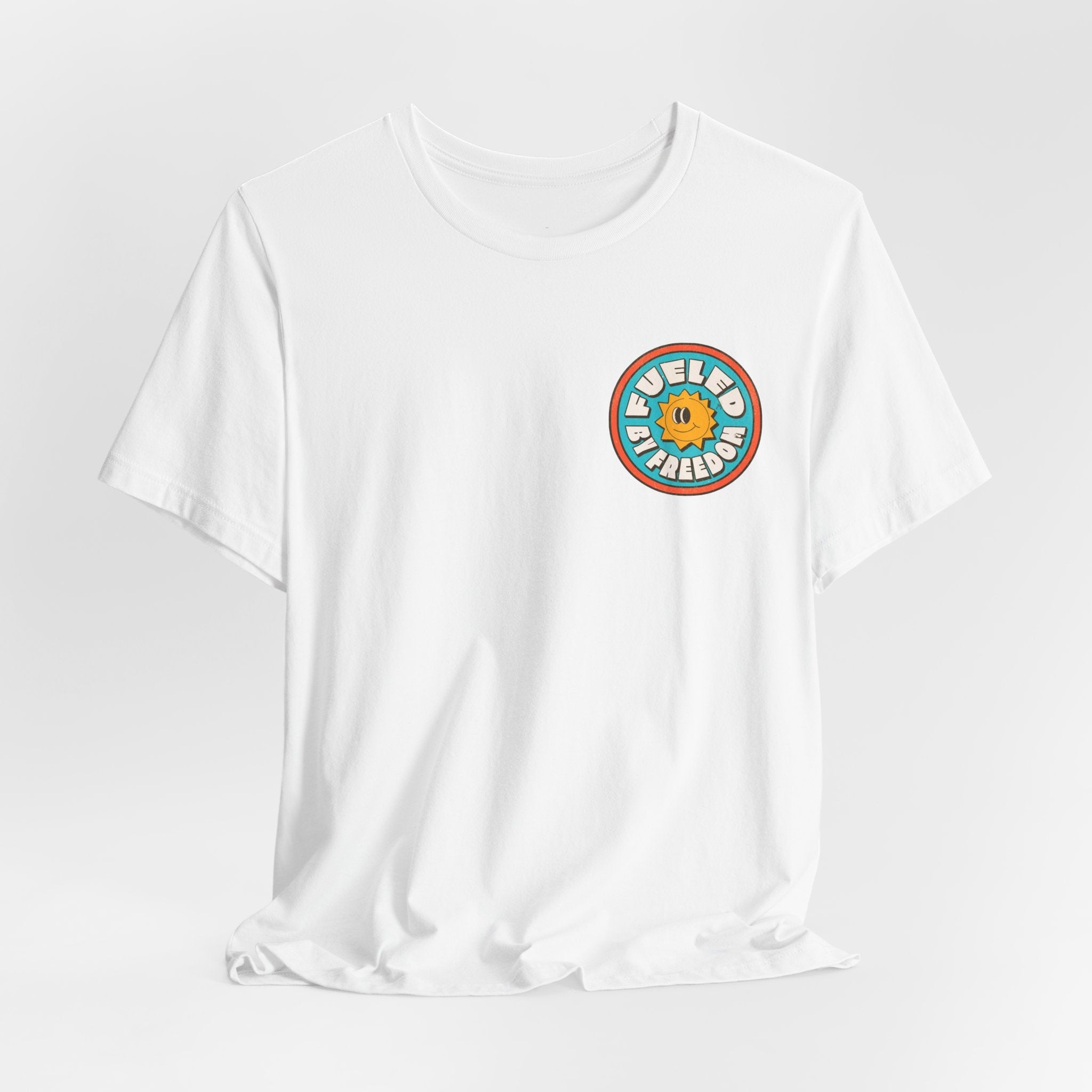 T-Shirt Fueled by Freedom Graphic Tee Printify