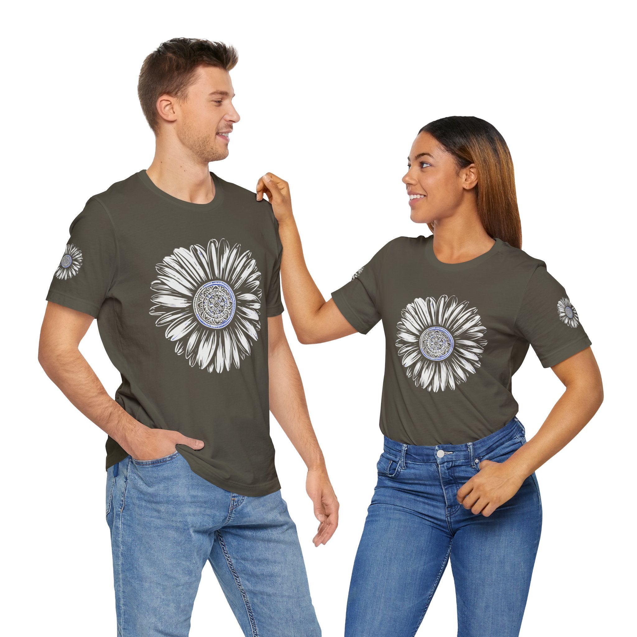 Boho Blue Mandala Tee Printify