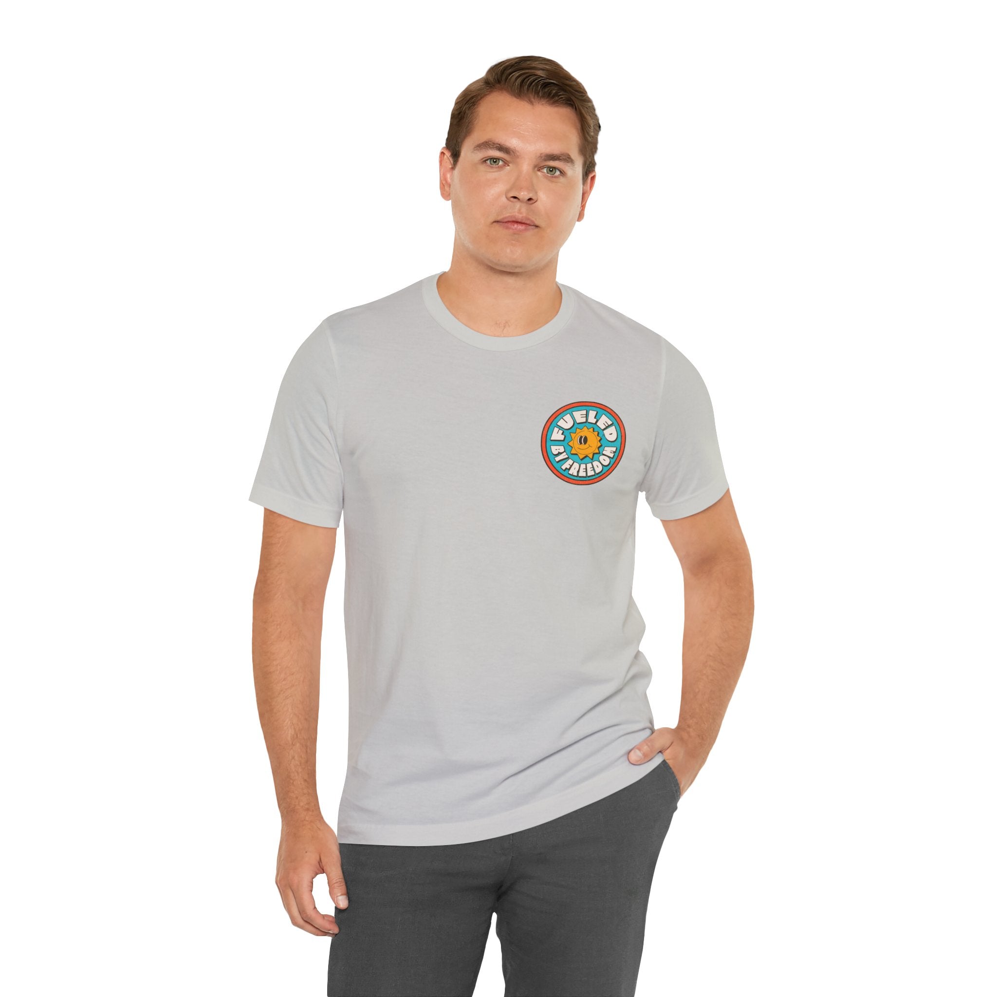 T-Shirt Fueled by Freedom Graphic Tee Printify