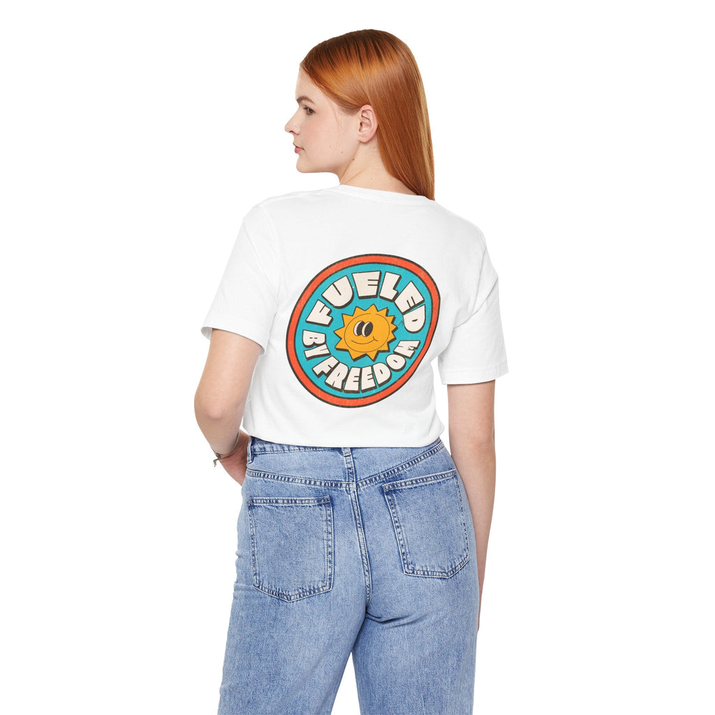 T-Shirt Fueled by Freedom Graphic Tee Printify
