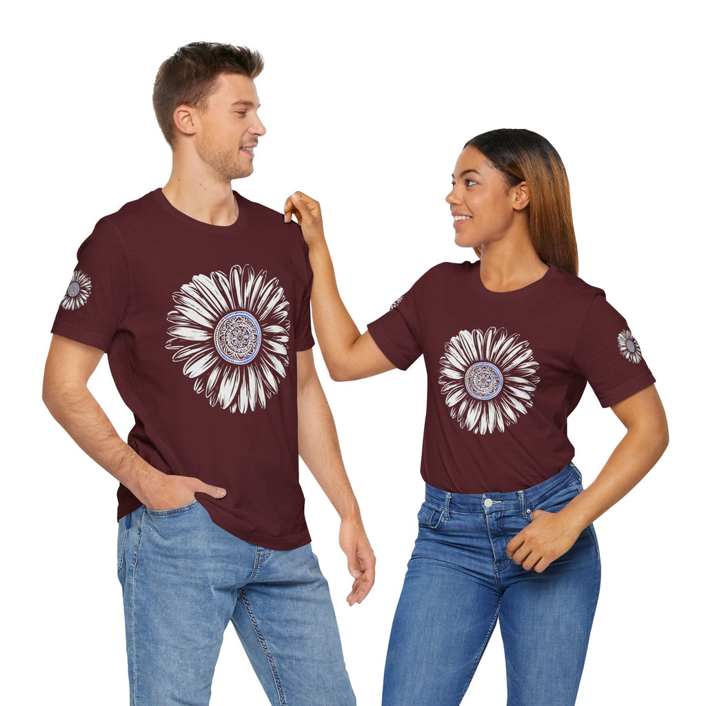 Boho Blue Mandala Tee Boho Wear