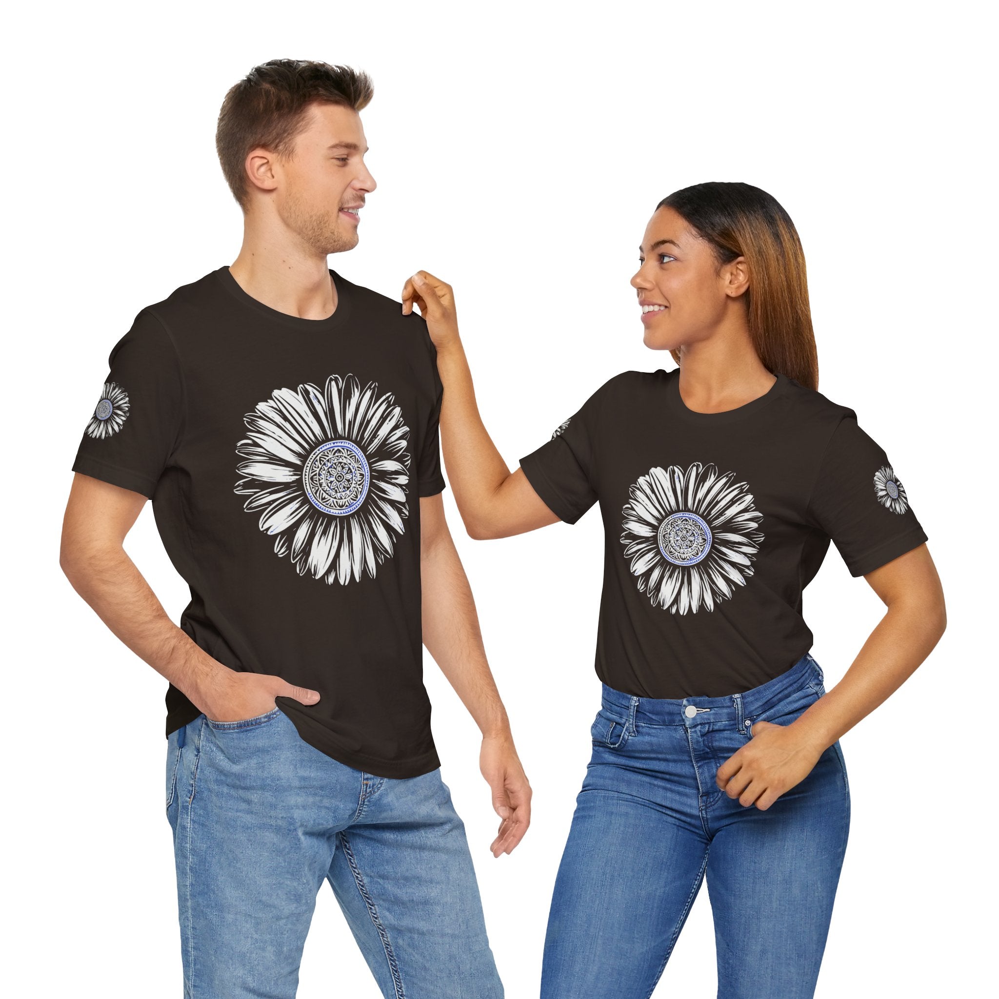 Boho Blue Mandala Tee Printify