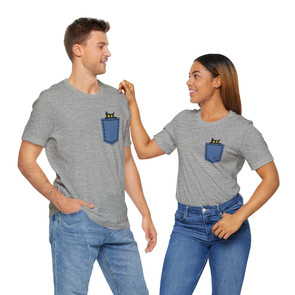Cat Pocket Tee Boho Wear